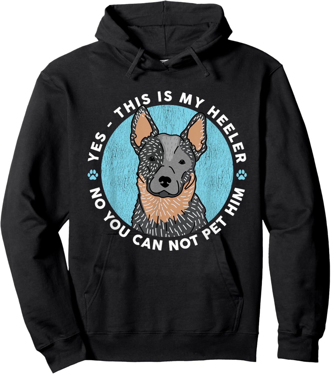 Australian Cattle Dog Heeler | This Is My Heeler Men Women Hoodie - Hoodie | Black