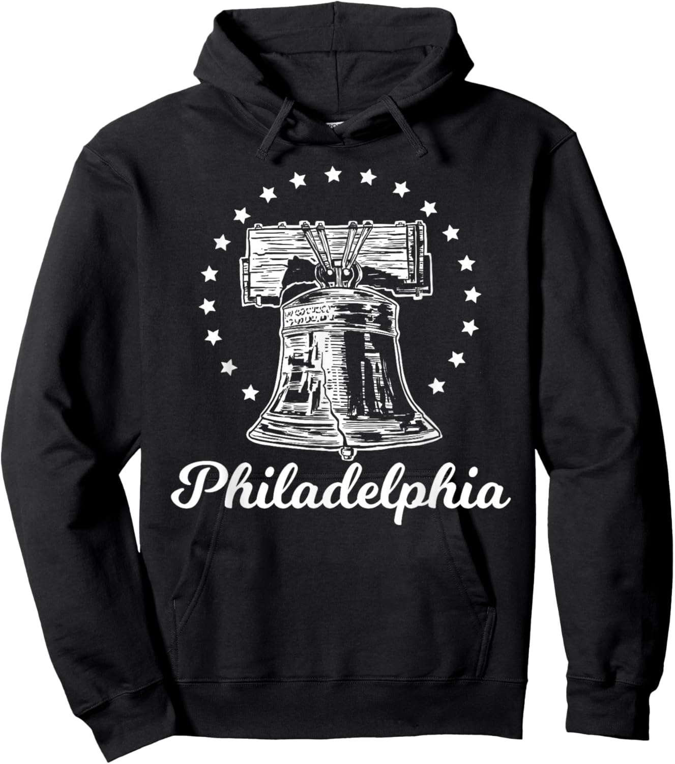 Philadelphia Novelty Liberty Bell Small Hoodie - Hoodie | Black