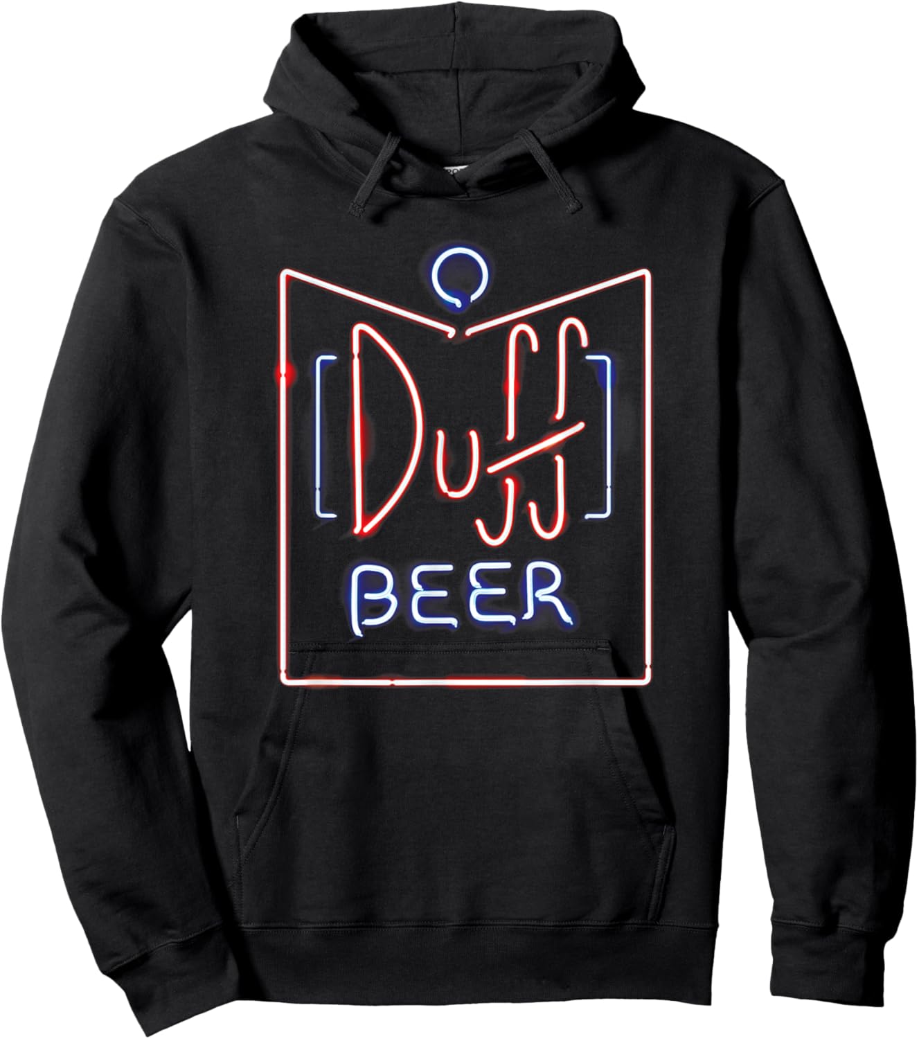 The Simpsons Duff Beer Neon Sign Hoodie - Hoodie | Black