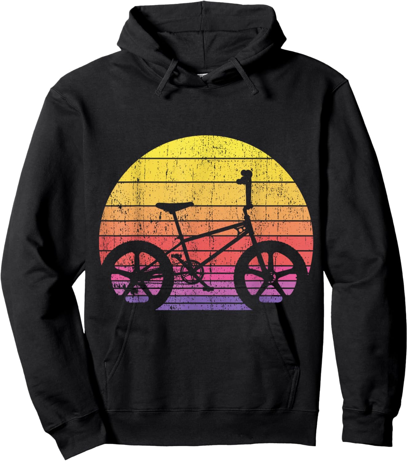 Old School 80's Rad BMX Freestyle Race Bike Rider Hoodie - Hoodie | Black