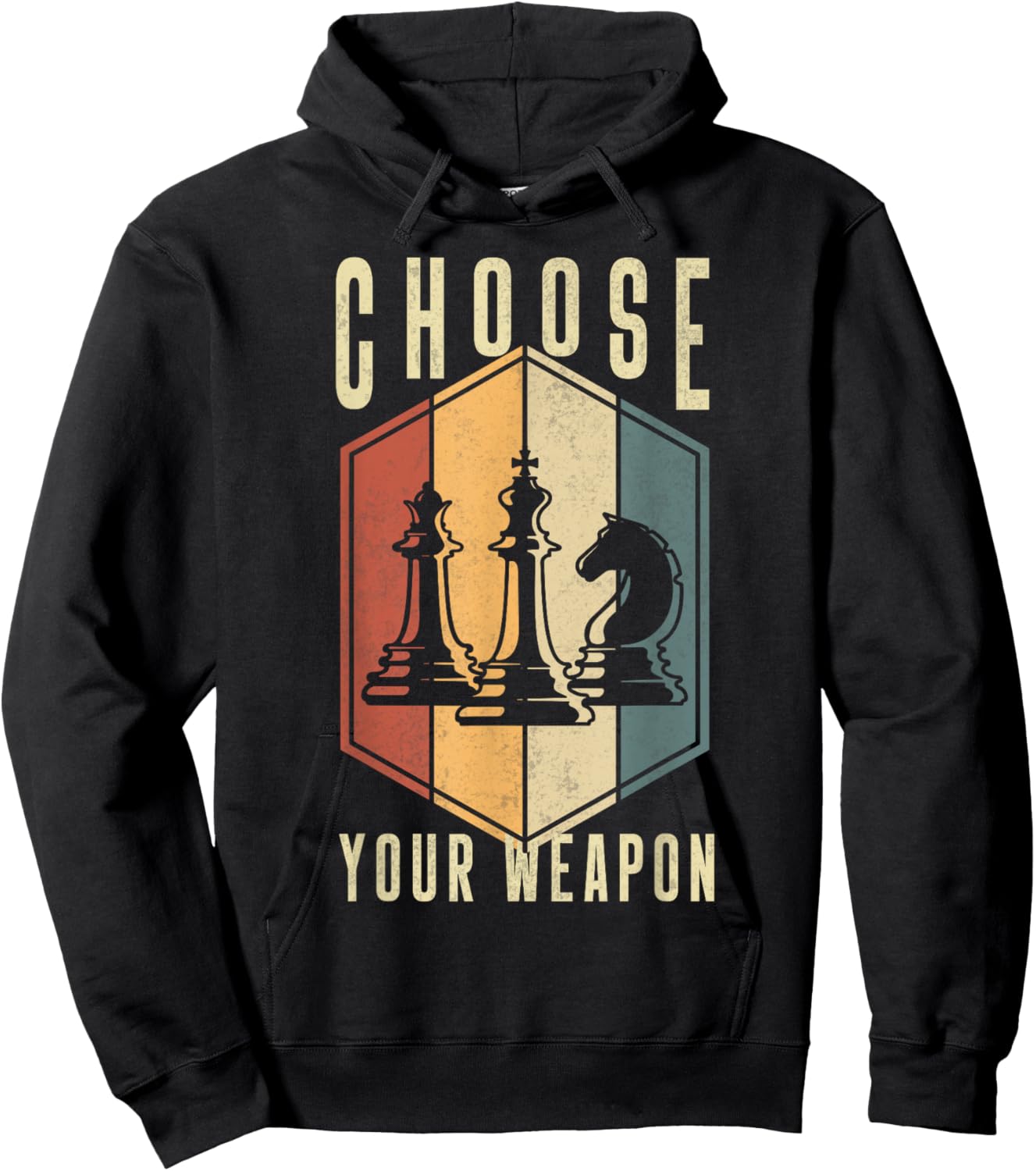 Choose Your Weapon Gag Chess Gifts Chess Players Hoodie - Hoodie | Black