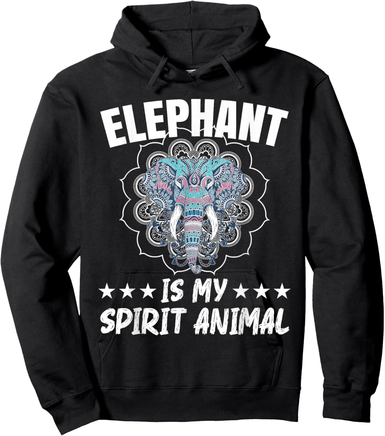 Elephant Is My Spirit Animal Wildlife Animal Zafari Hoodie - Hoodie | Black