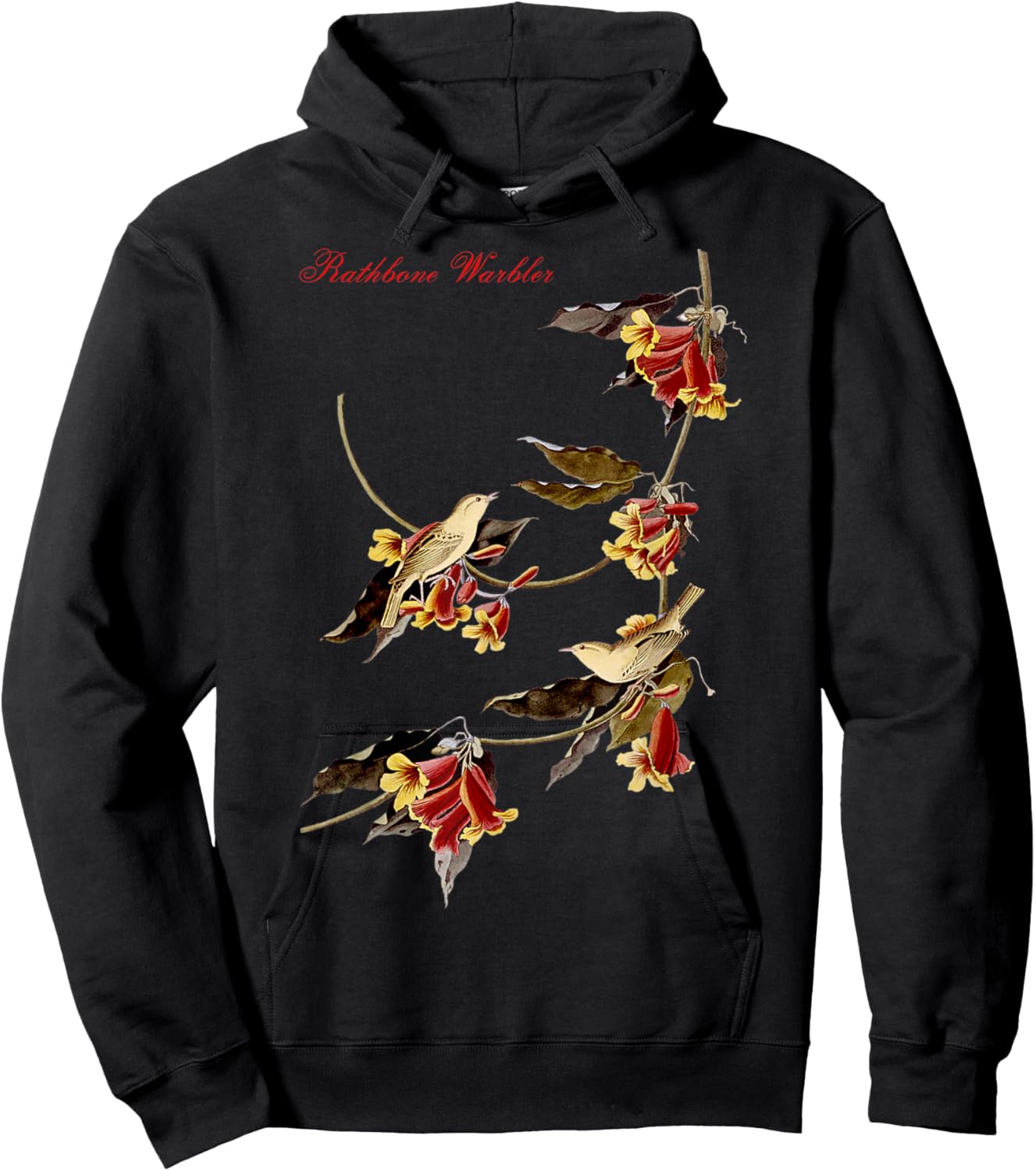 Audubon Rathbone Warbler North American Birds Education Hoodie - Hoodie | Black