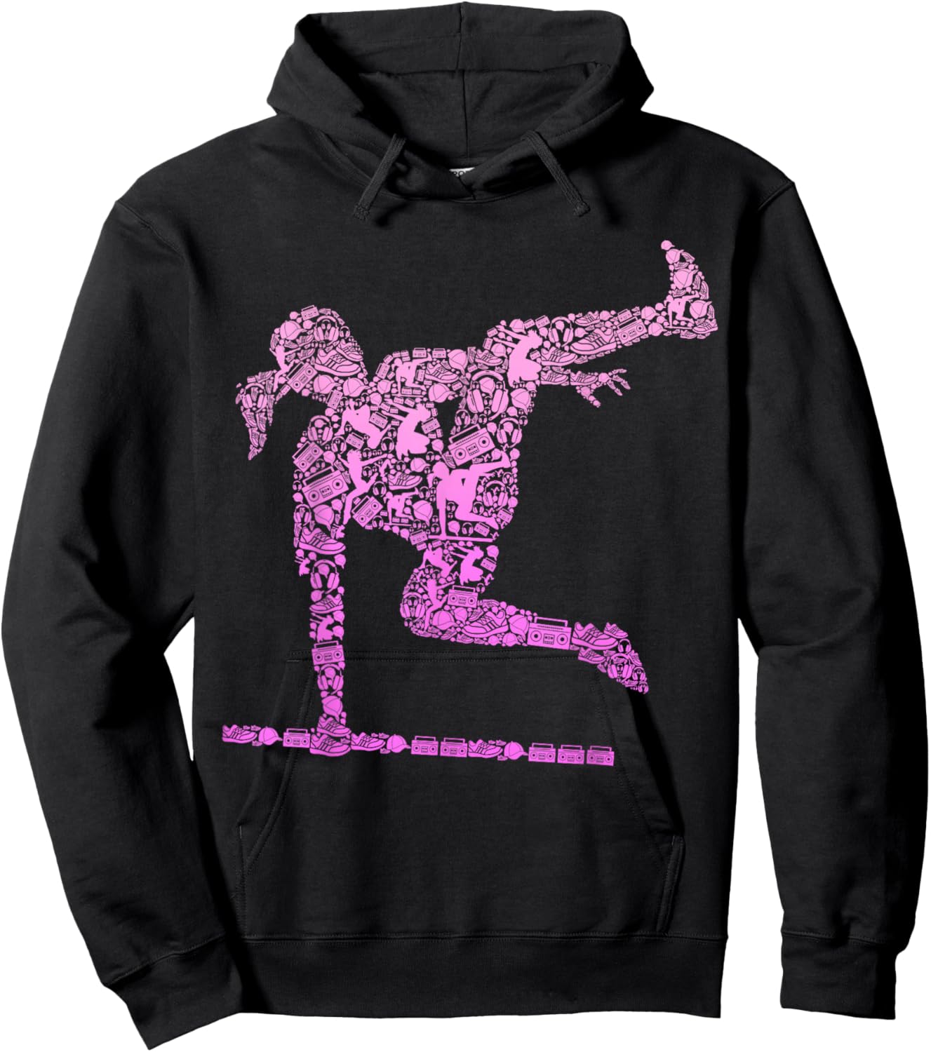 Parkour Girl Freerunner Freerunning Traceur Kids Women Girls Hoodie - Hoodie | Black