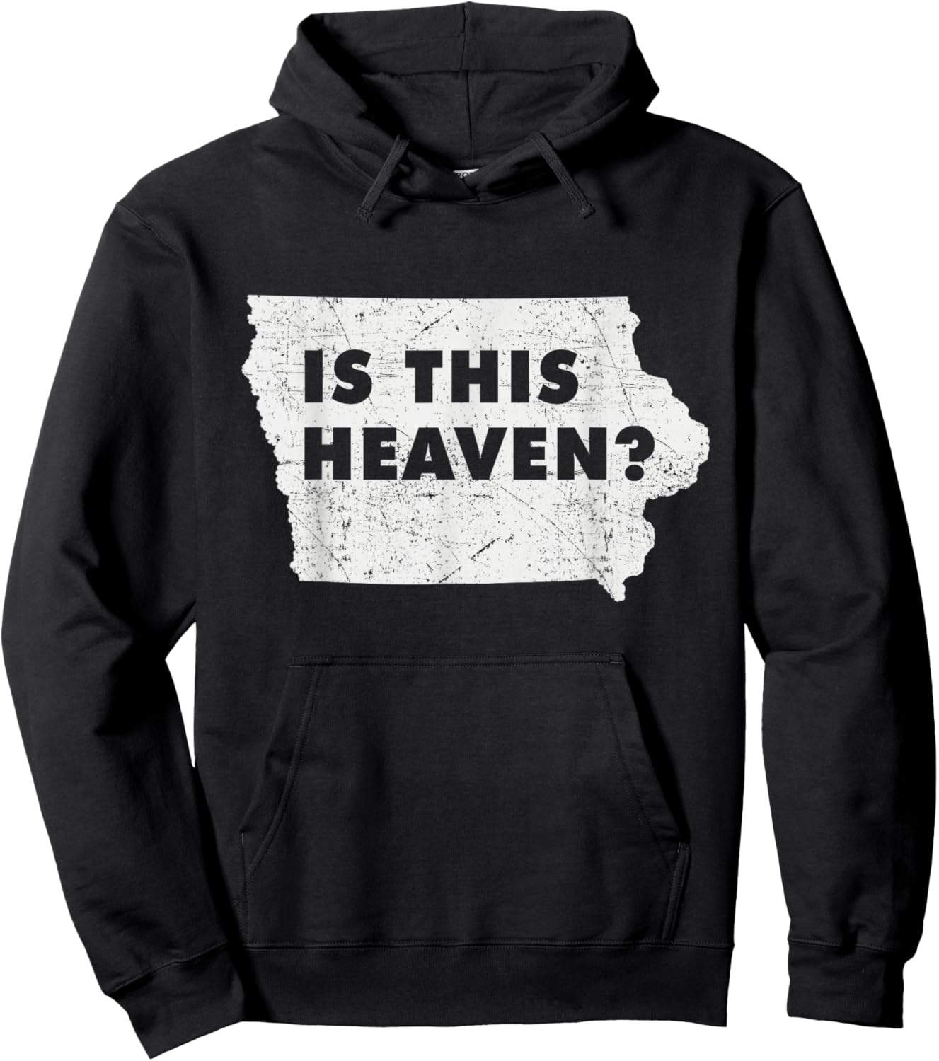 Citizen Proud America State US Heaven Home Iowa Hoodie - Hoodie | Black