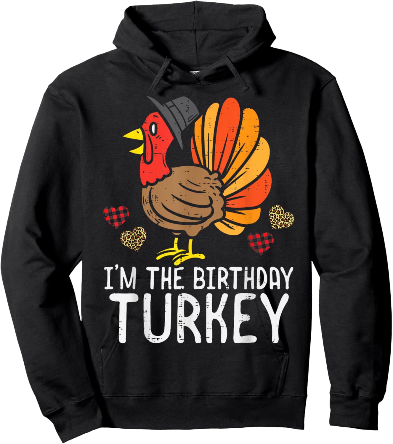 Im Birthday Trukey Funny Happy Thanksgiving Men Children Hoodie - Hoodie | Black