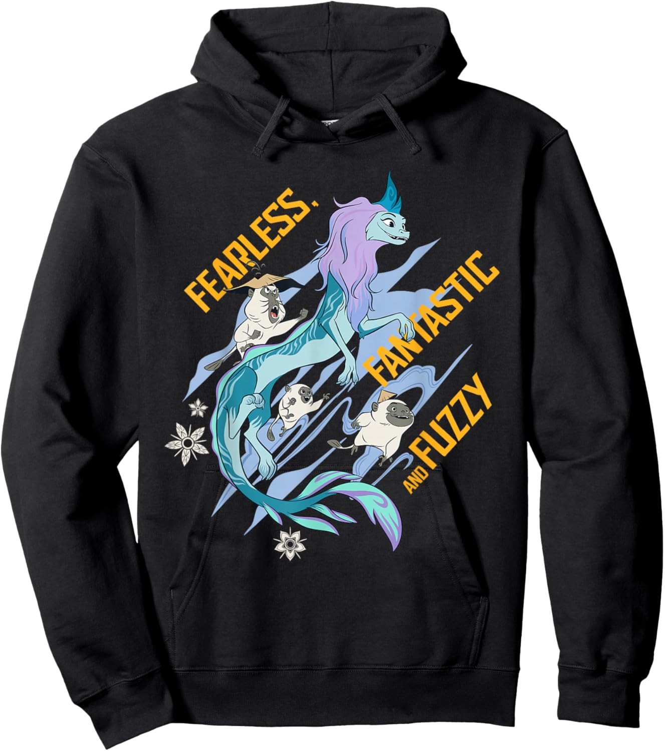 Disney Raya and the Last Dragon Fearless Fantastic Fuzzy Hoodie - Hoodie | Black