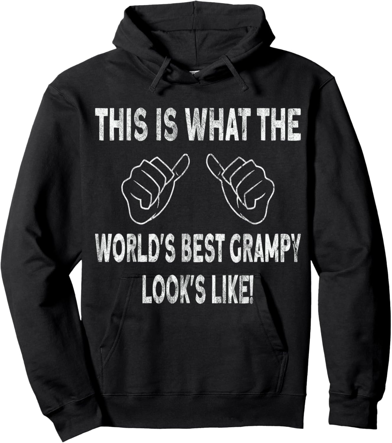 This is what the world's best grampy looks like Hoodie - Hoodie | Black