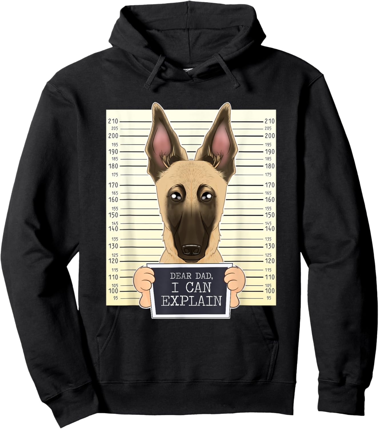 Dad I Can Explain I Belgian Malinois Dad I Belgian Malinois Hoodie - Hoodie | Black
