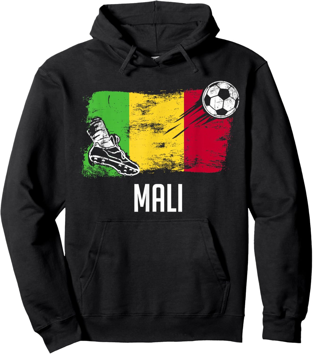 Mali Flag Jersey Malian Soccer Team Malian Hoodie - Hoodie | Black