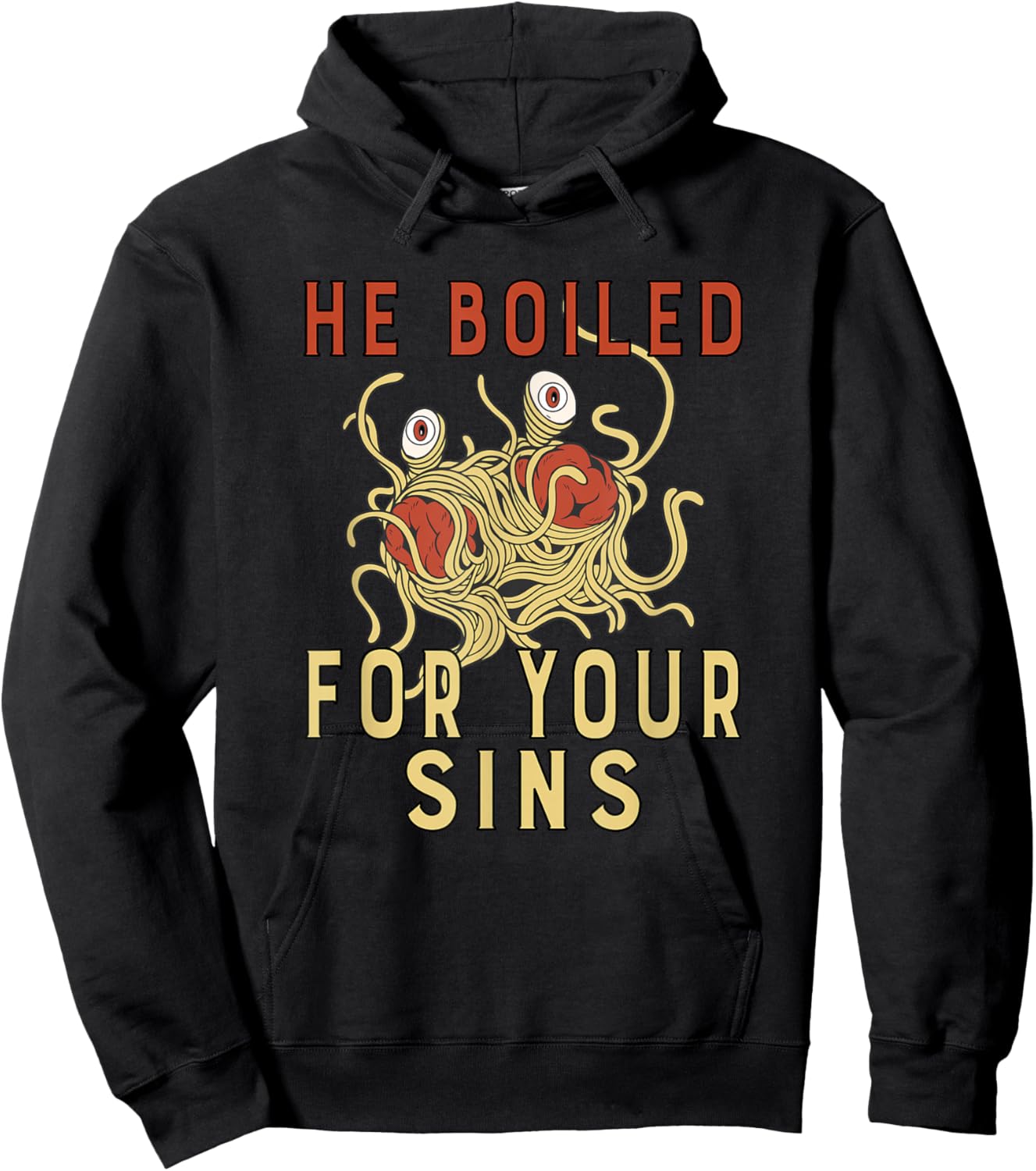 Atheist Atheism Flying Spaghetti Pastafarianism Hoodie - Hoodie | Black