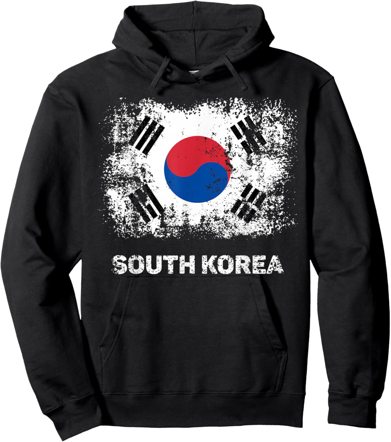 South Korean Flag Shirt Patriotic South Korea Flag Women Kids Men Hoodie - Hoodie | Black