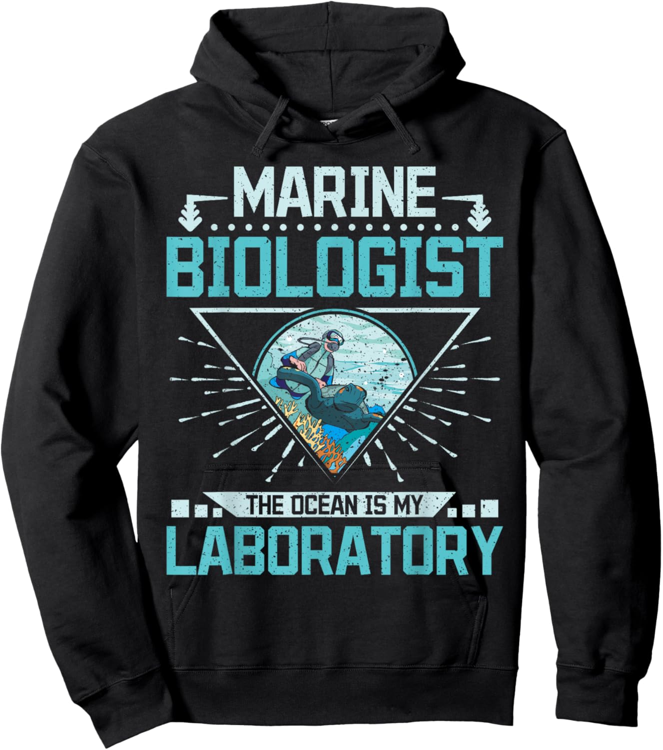 Marine biologist the ocean is my laboratory Hoodie - Hoodie | Black