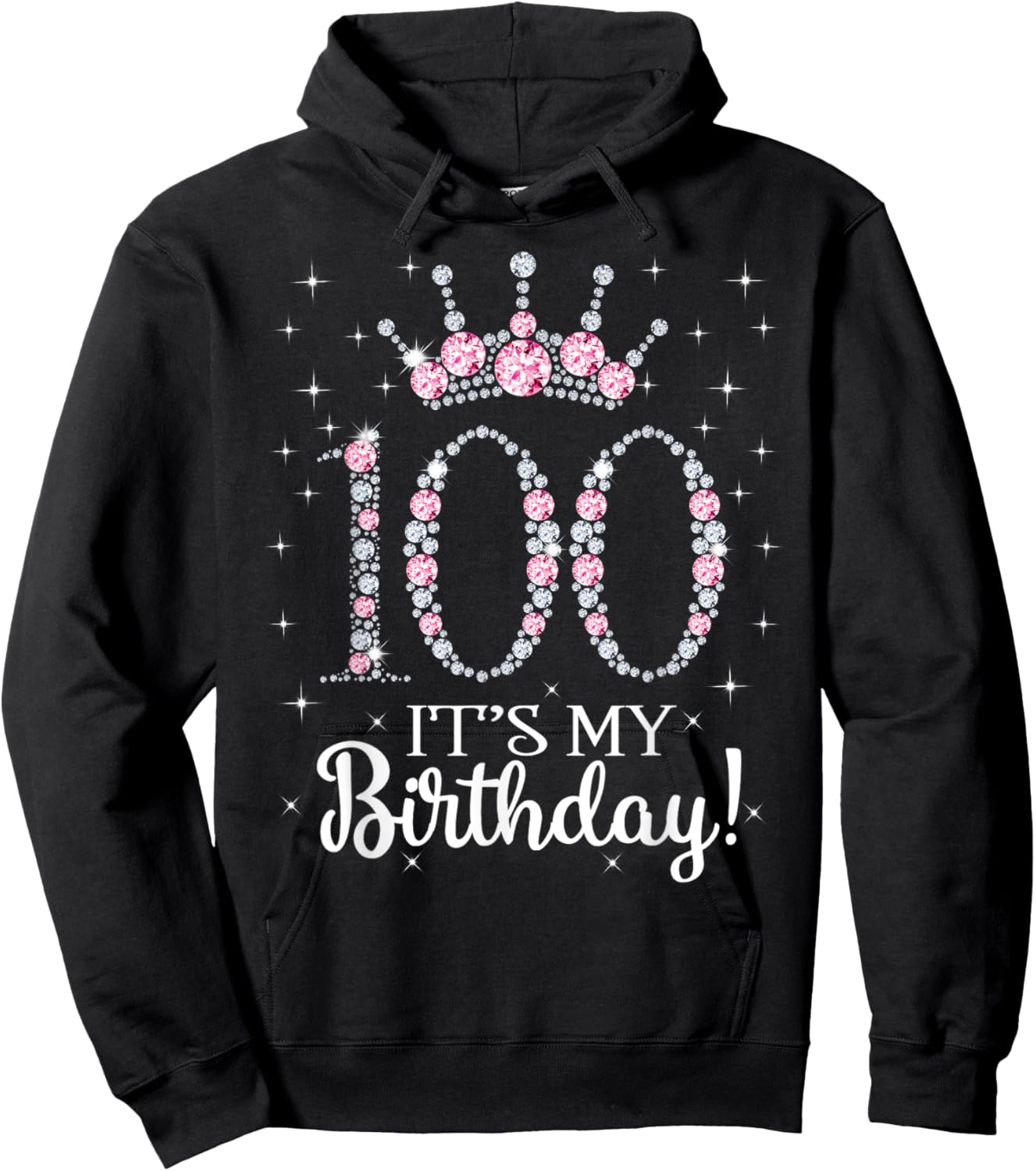 100 It's My Birthday 1922 100Th Birthday Gift Hoodie - Hoodie | Black