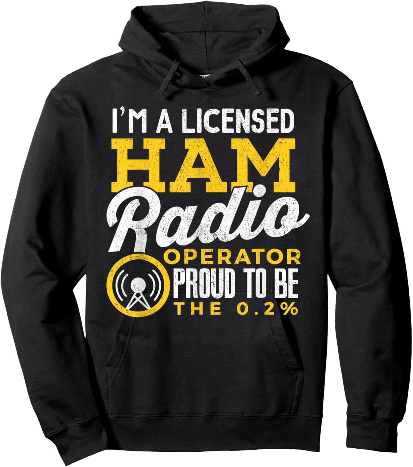 Ham Radio Shirt I'm A Licensed Ham Radio Operator Funny Hoodie - Hoodie | Black
