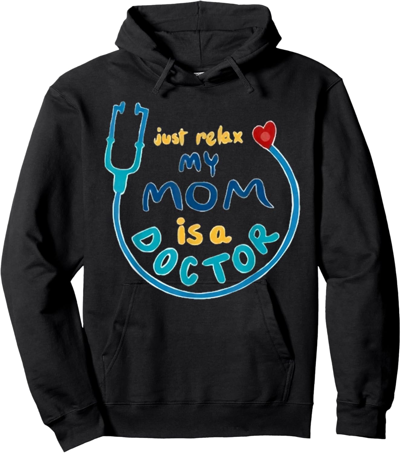 My Mommy is a Real Life Superhero Doctor Hoodie - Hoodie | Black