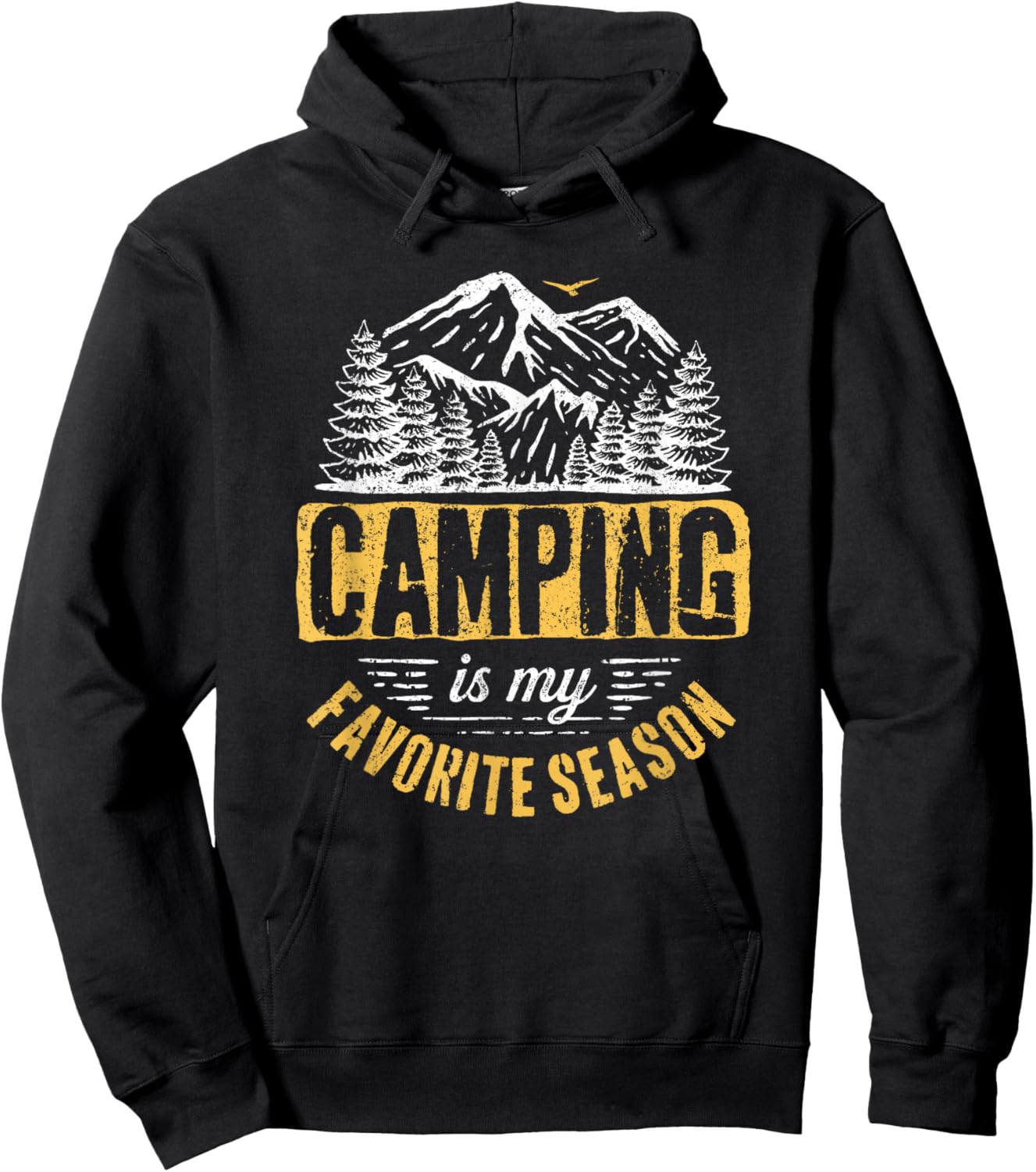 Funny Camping Lover Outdoor Camper Camping Favorite Season Hoodie - Hoodie | Black