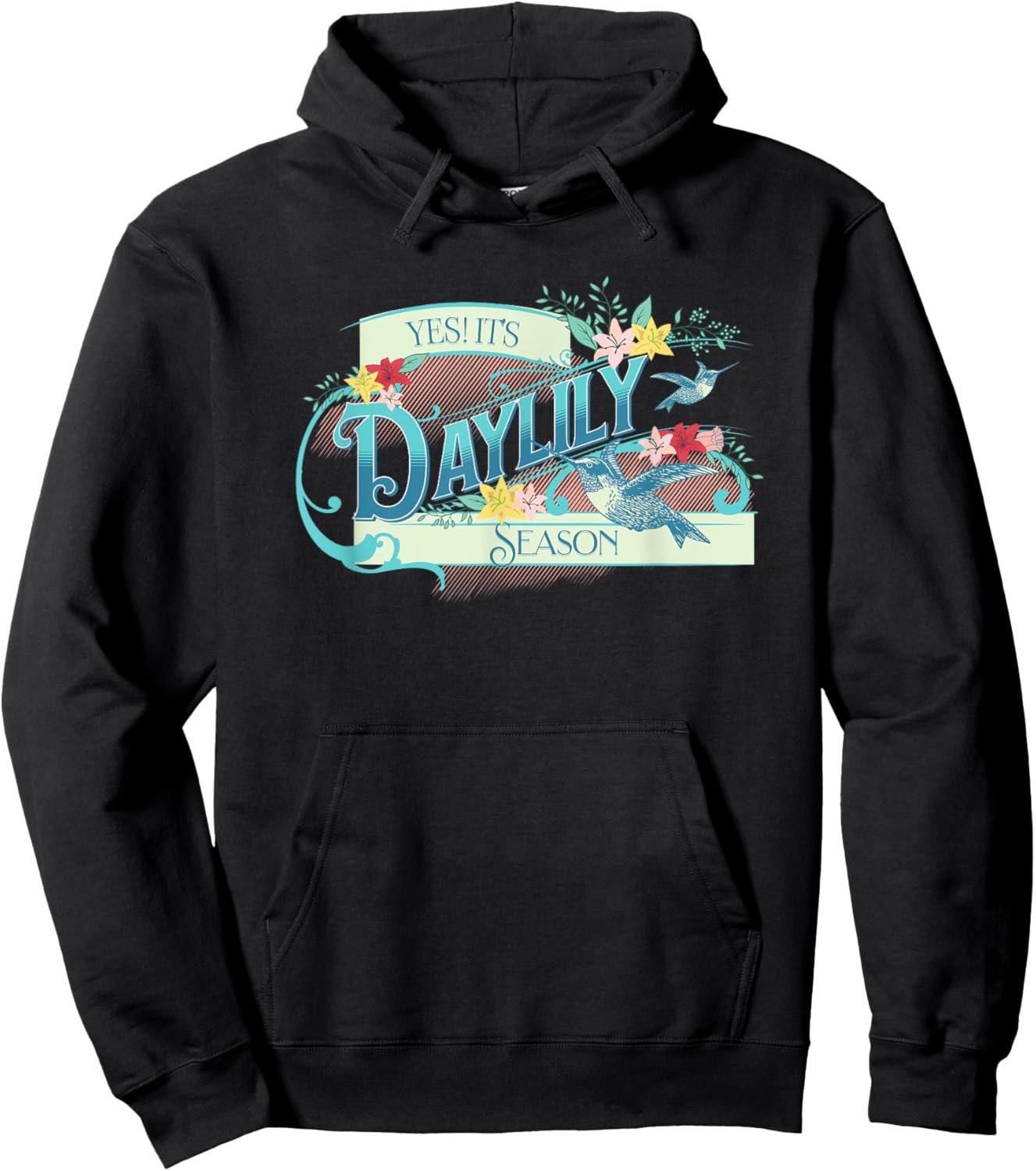 Daylily Season Dayliies Lovers Home Garden Flowers Hoodie - Hoodie | Black