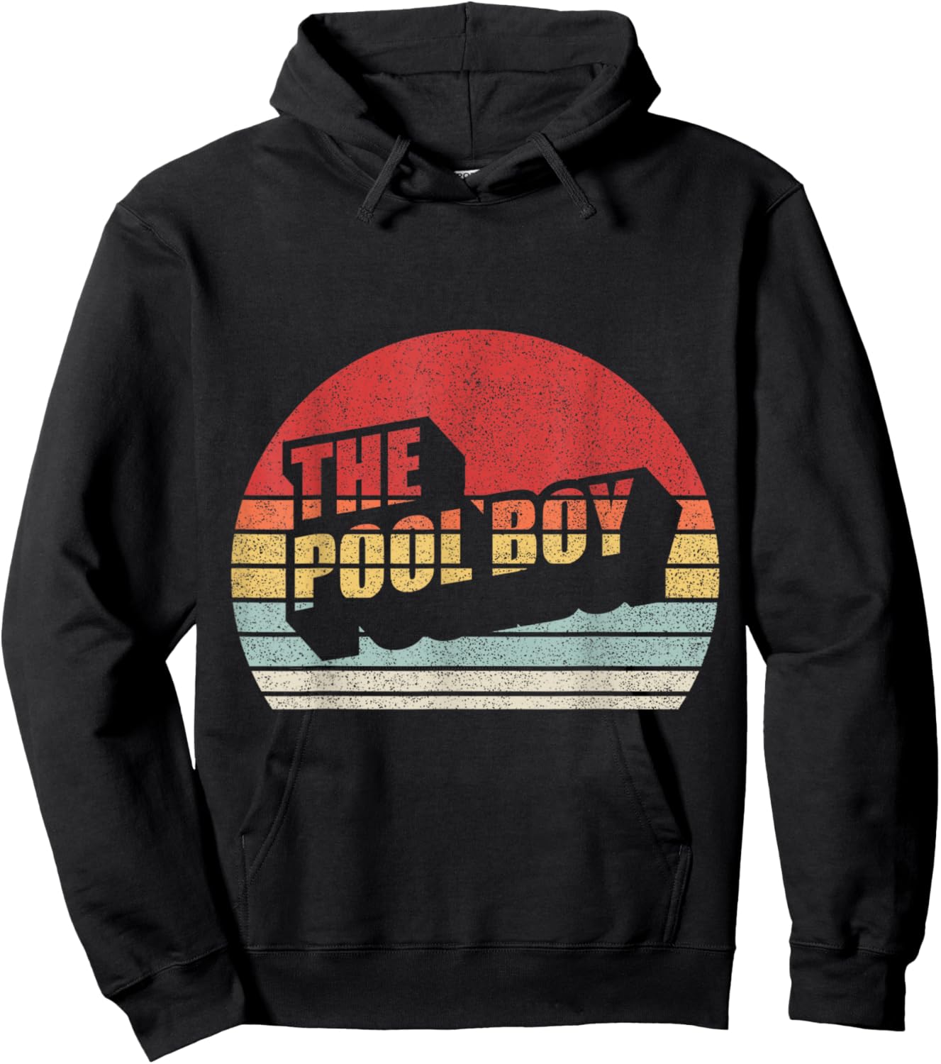 Retro Vintage The Pool Boy Hoodie - Hoodie | Black