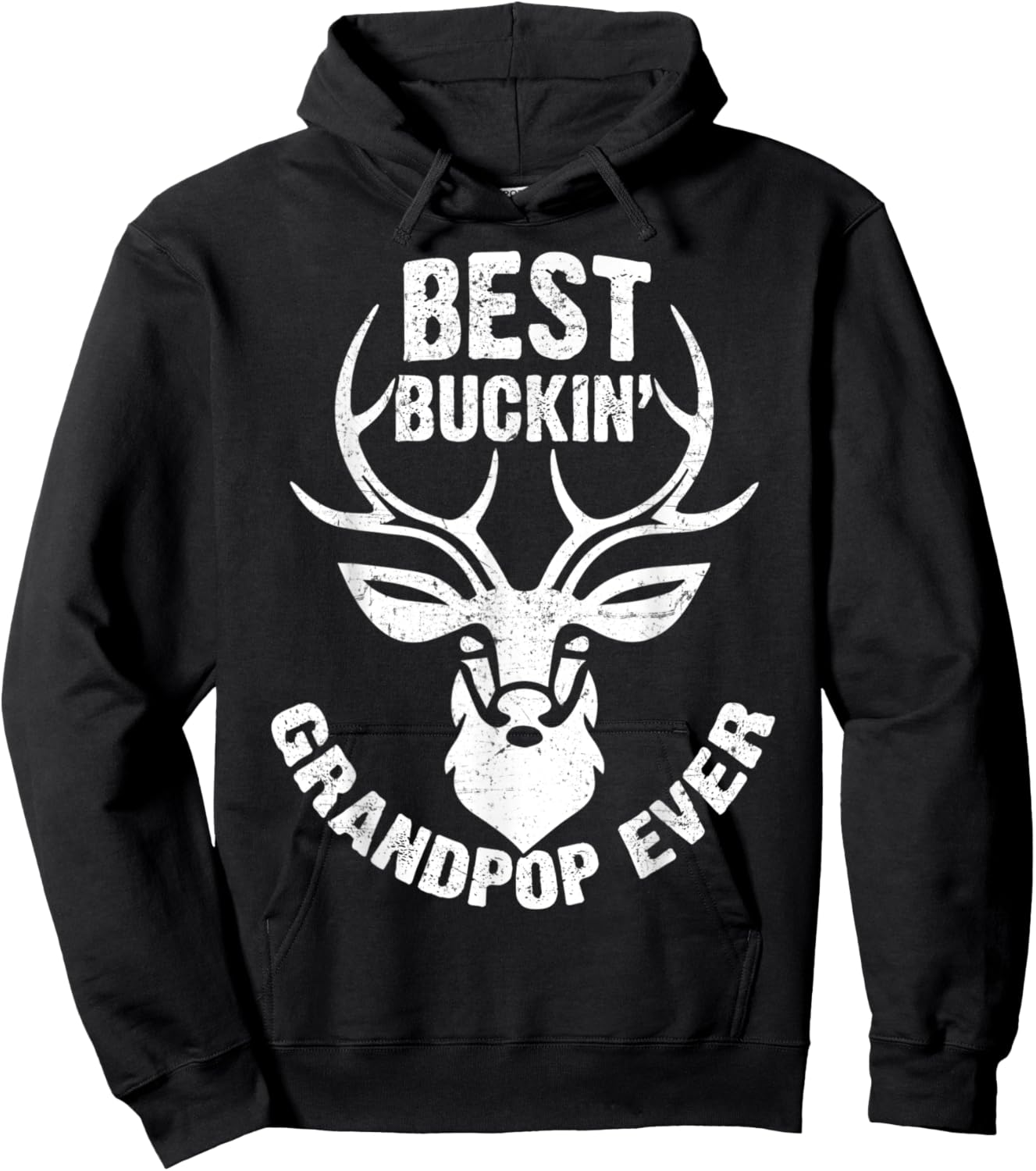 Best Buckin' Grandpop Ever Shirt Deer Hunters Hoodie - Hoodie | Black