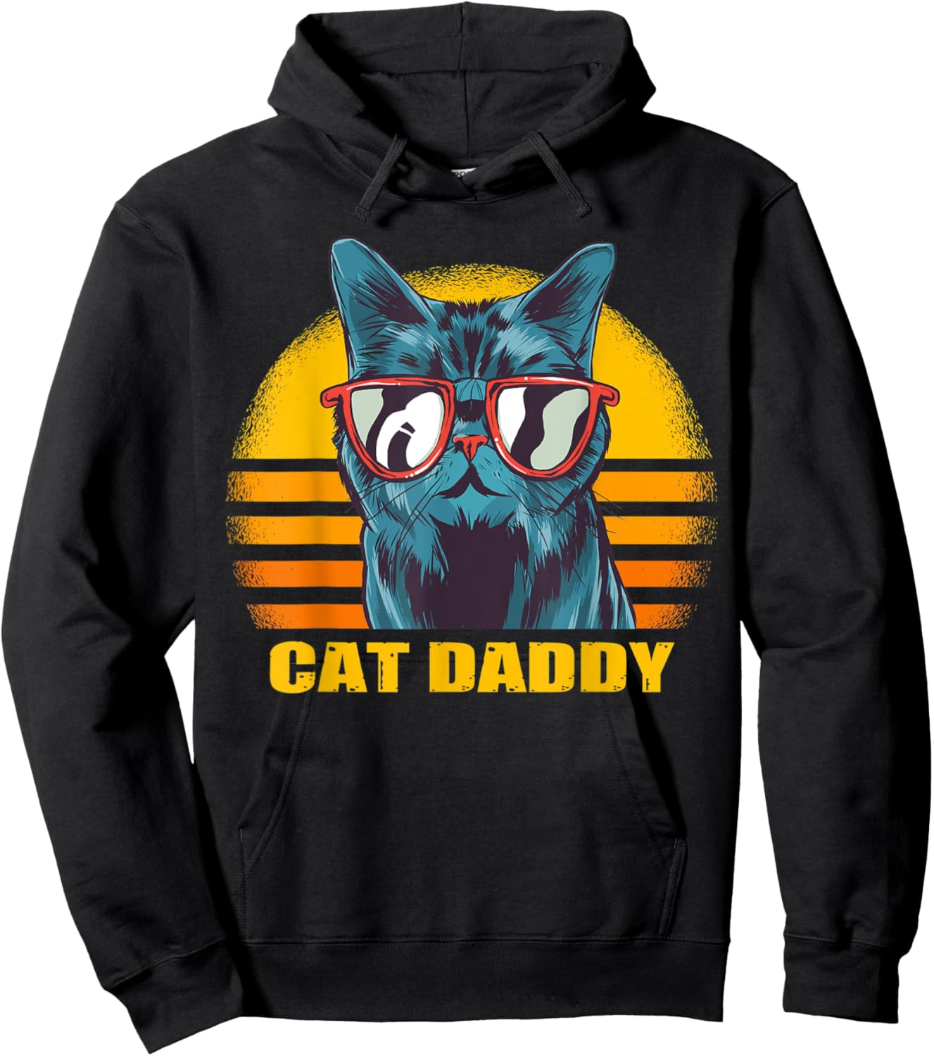 Vintage Cat Daddy Hoodie - Hoodie | Black