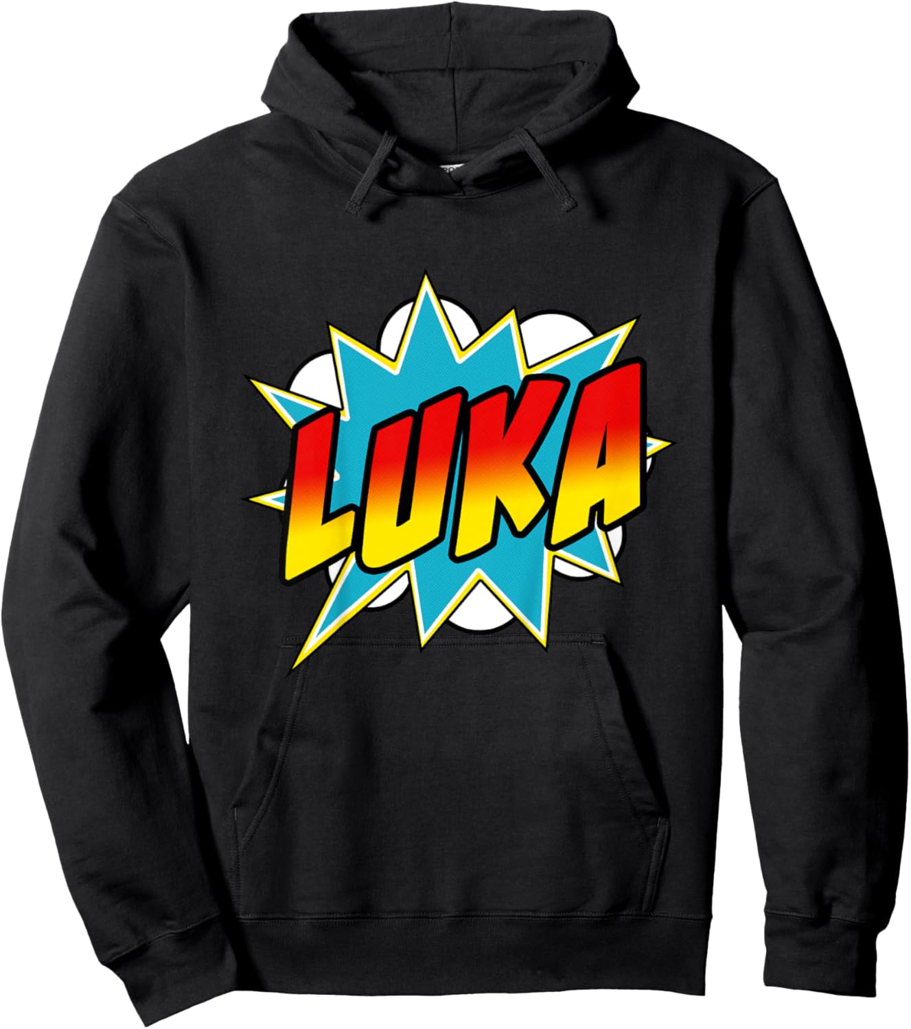 Kids Boys Luka Comic Book Superhero Name Hoodie - Hoodie | Black
