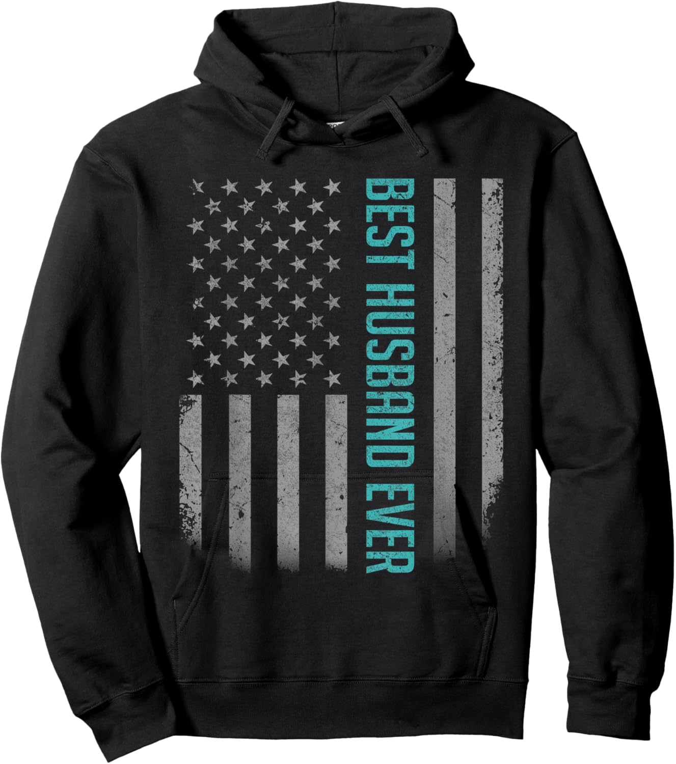 Best Husband Ever American Flag Shirt Gifts for Father's Day Hoodie - Hoodie | Black