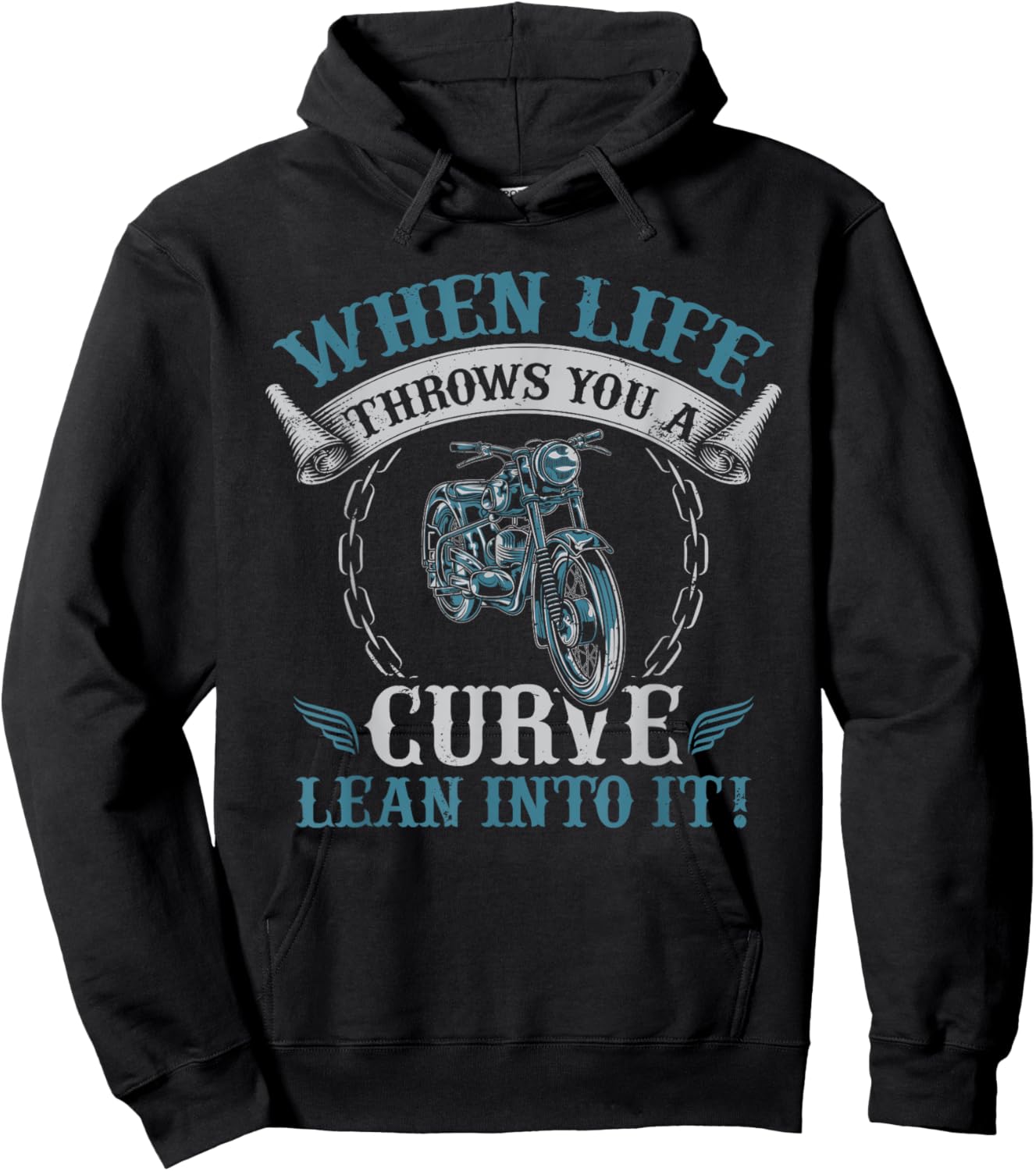 Funny Motorcycle Lover Graphic Women Men Motorcycle Rider Hoodie - Hoodie | Black