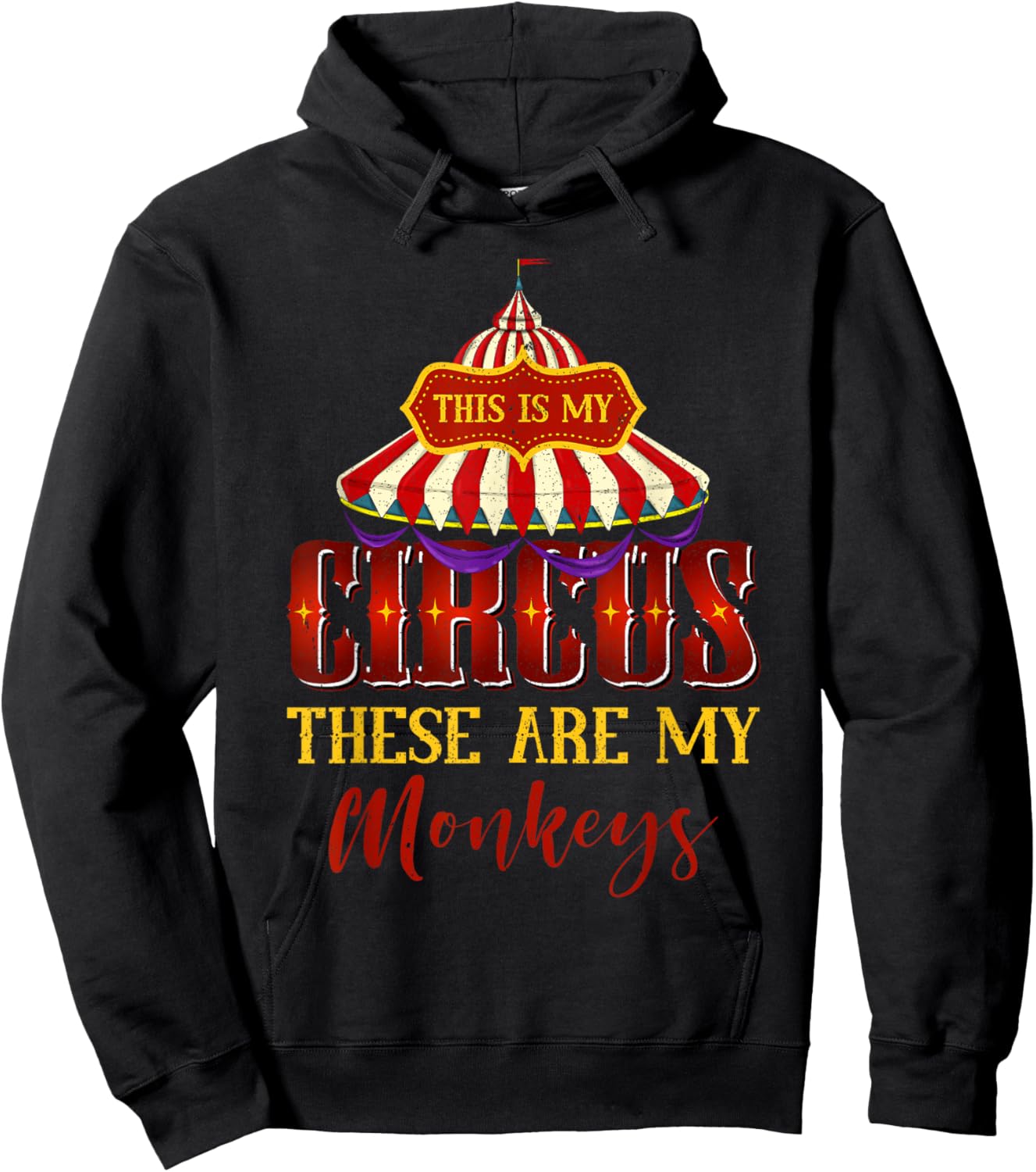 Circus Artist Carnie Funny Carnival Costume Party Circus Hoodie - Hoodie | Black