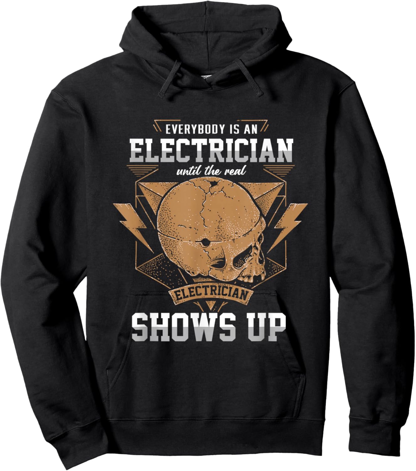 Everybody Electrician Electricity Craftsman Lineman Voltage Hoodie - Hoodie | Black