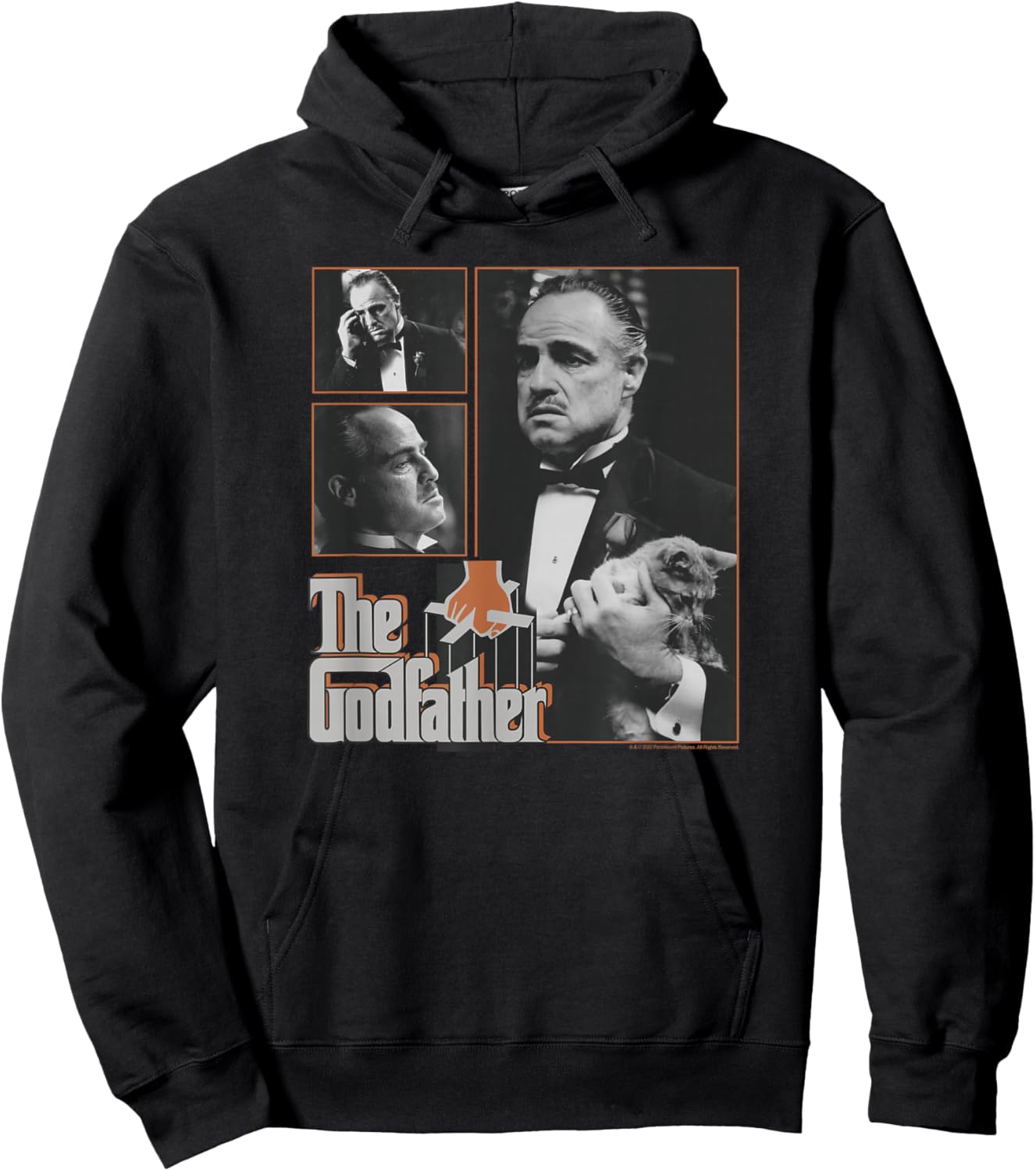 The Godfather Don Vito Corleone Cat Poster Hoodie - Hoodie | Black