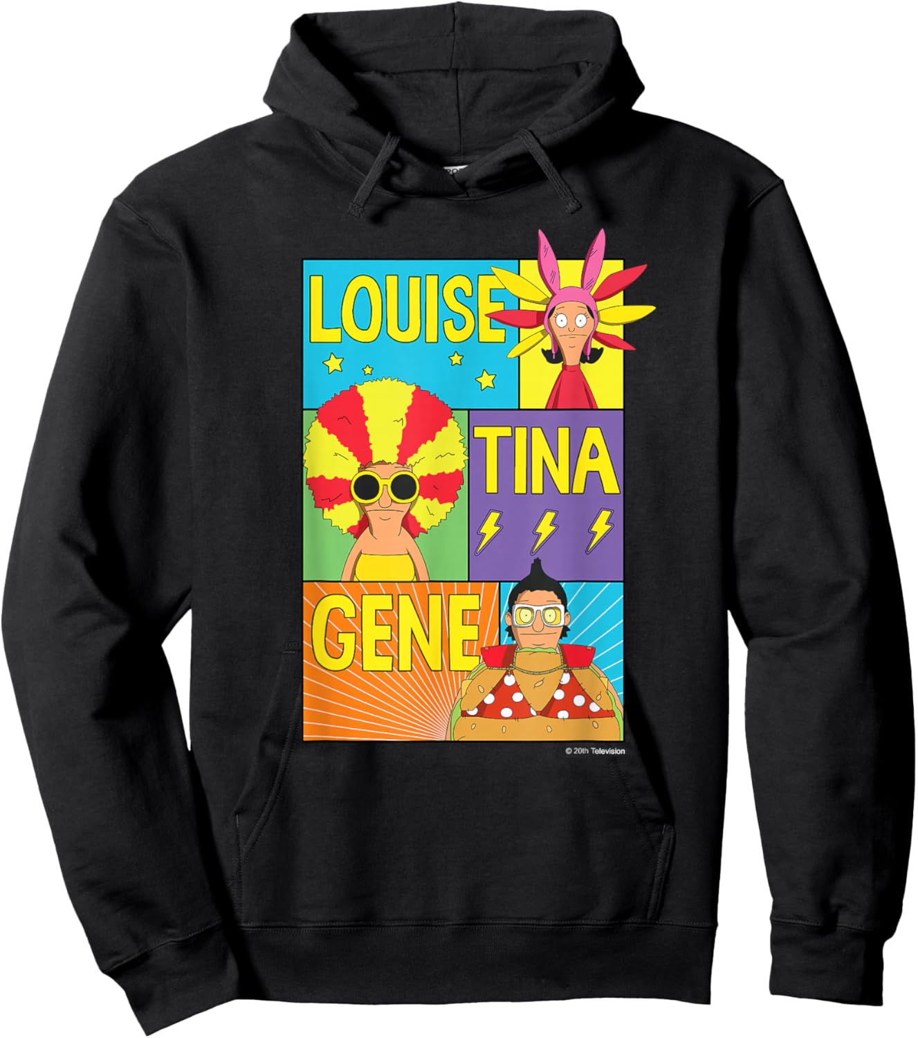 The Bob’s Burgers Movie Louise Tina Gene Hoodie - Hoodie | Black