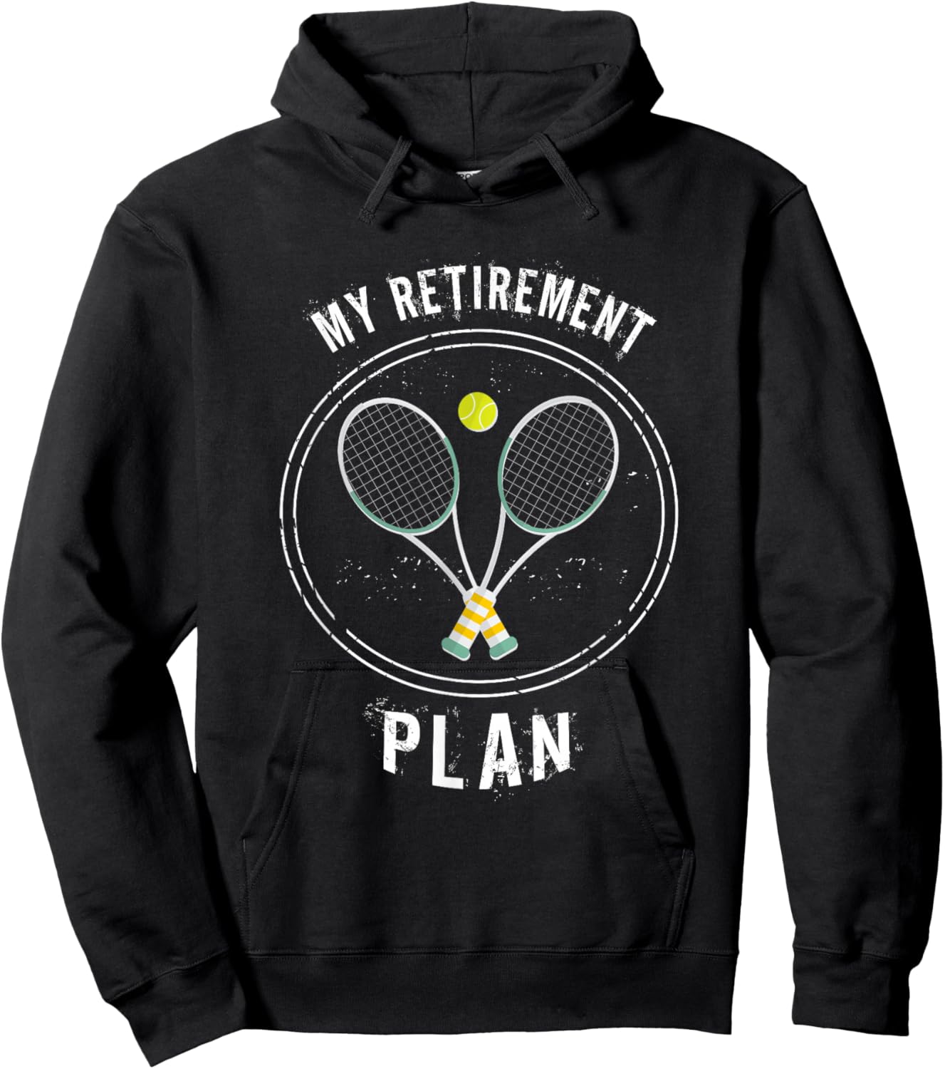My Retirement Plan tennis gift Hoodie - Hoodie | Black