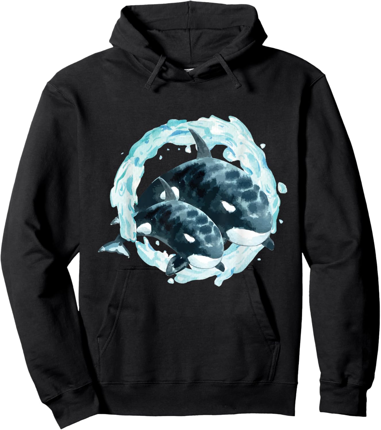 Whale Lover Art - Whales Marine Biologist Wildlife Hoodie - Hoodie | Black