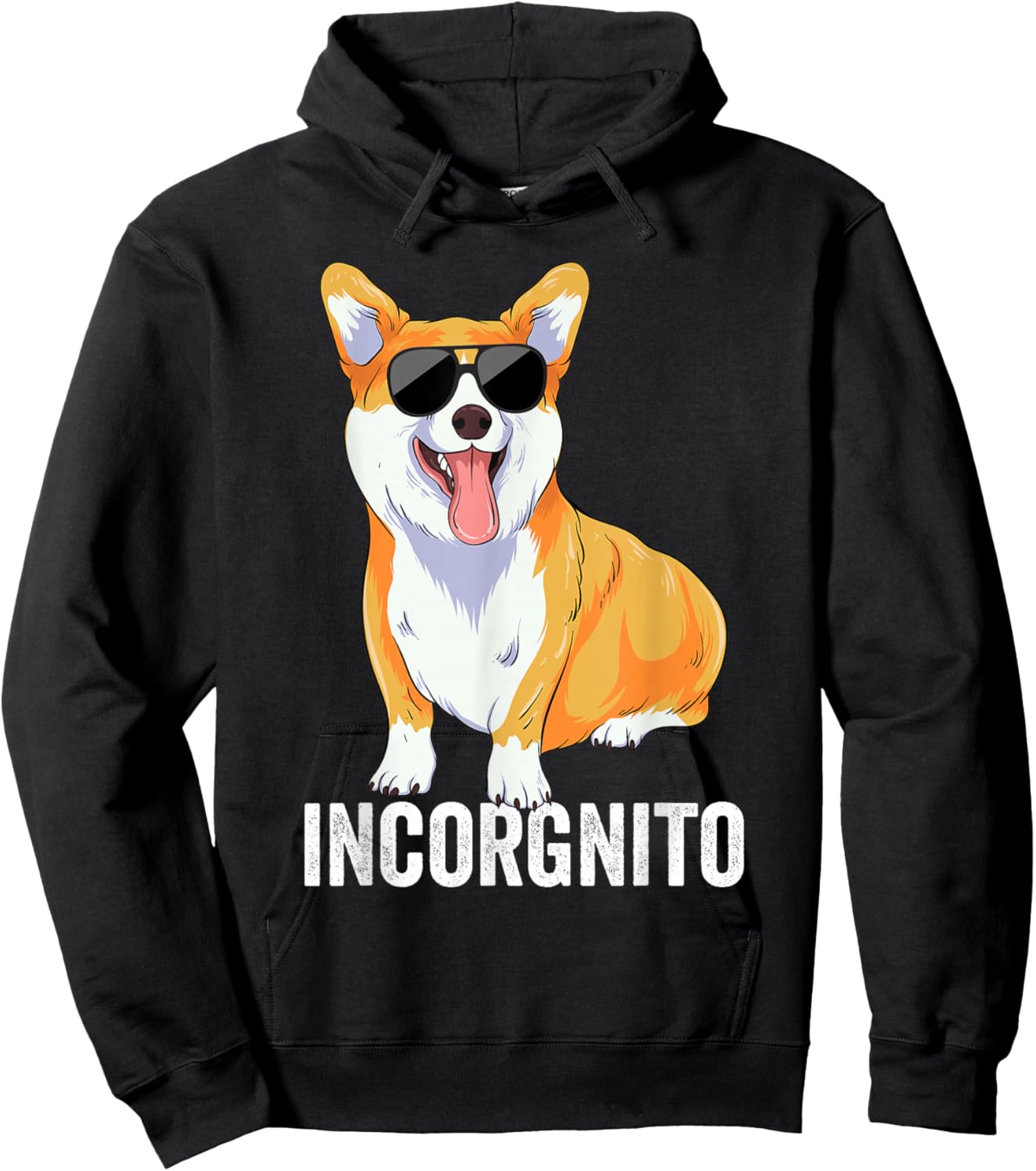Incorgnito Pembroke Welsh Corgi Dog Lover Funny Corgi Women Kids Hoodie - Hoodie | Black