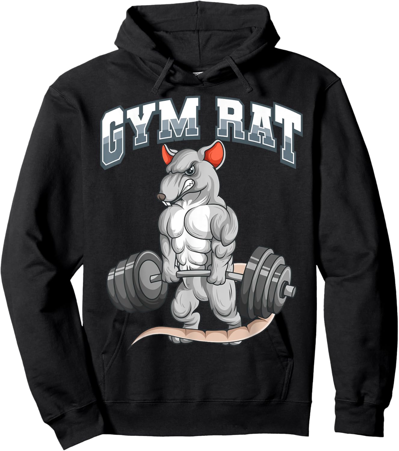 Gym Rat Fitness Bodybuilding Hoodie - Hoodie | Black