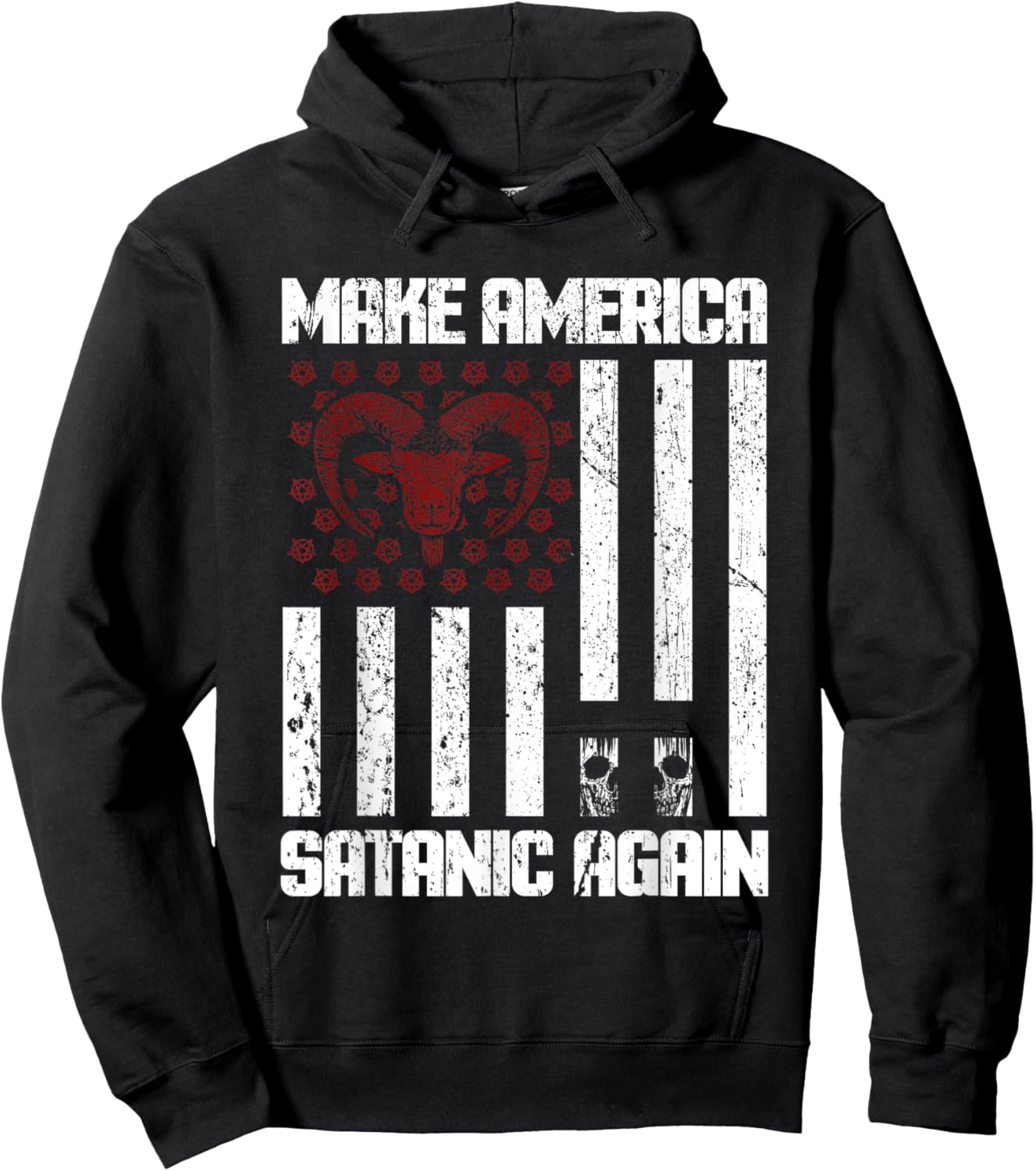 Make America Satanic Again Hoodie - Hoodie | Black