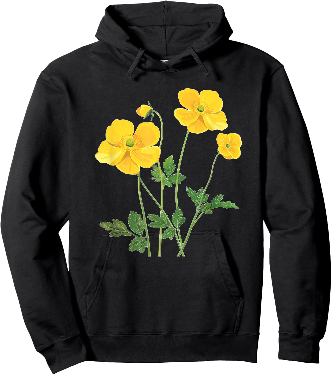 Pretty Buttercup Costume for Flowers Lovers Hoodie - Hoodie | Black
