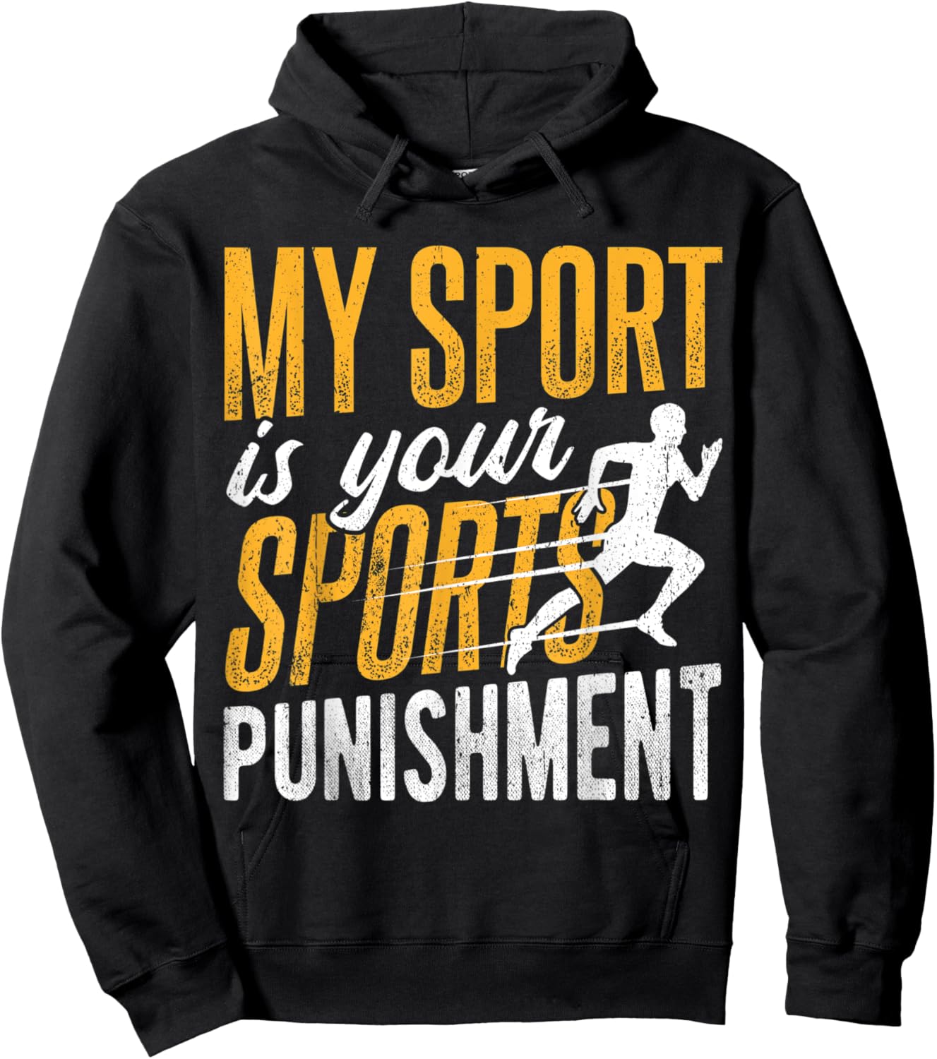 My sport is your sports punishment - sprinter ultramarathon Hoodie - Hoodie | Black