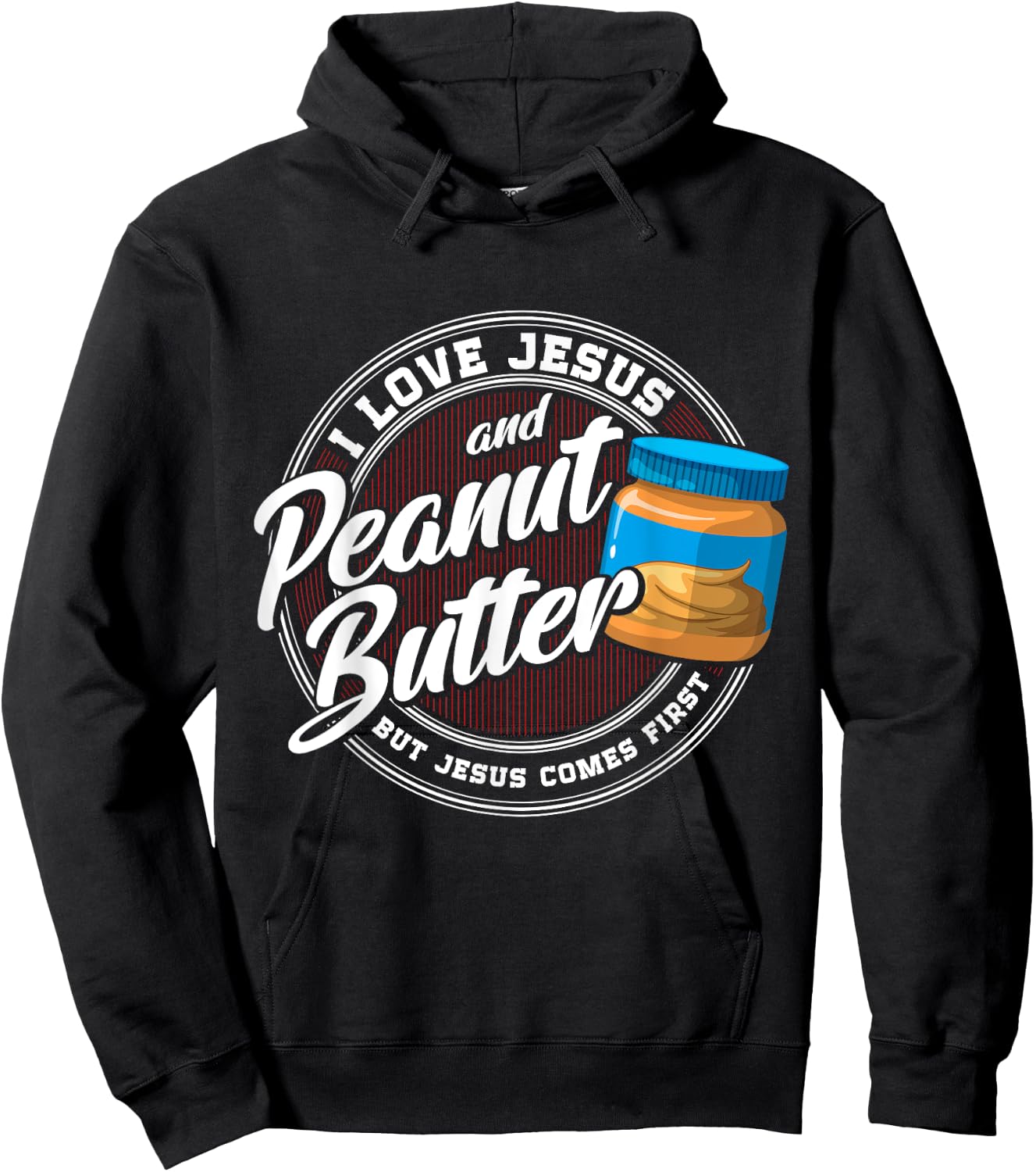 Peanut Butter Lover Love Peanut Butter Christian Religion Hoodie - Hoodie | Black