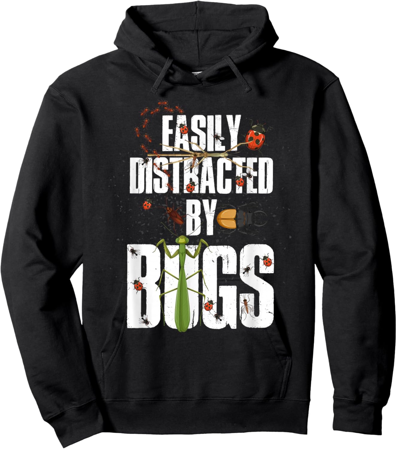 Insect Collector Entomologist Biology Funny Beetle Hoodie - Hoodie | Black