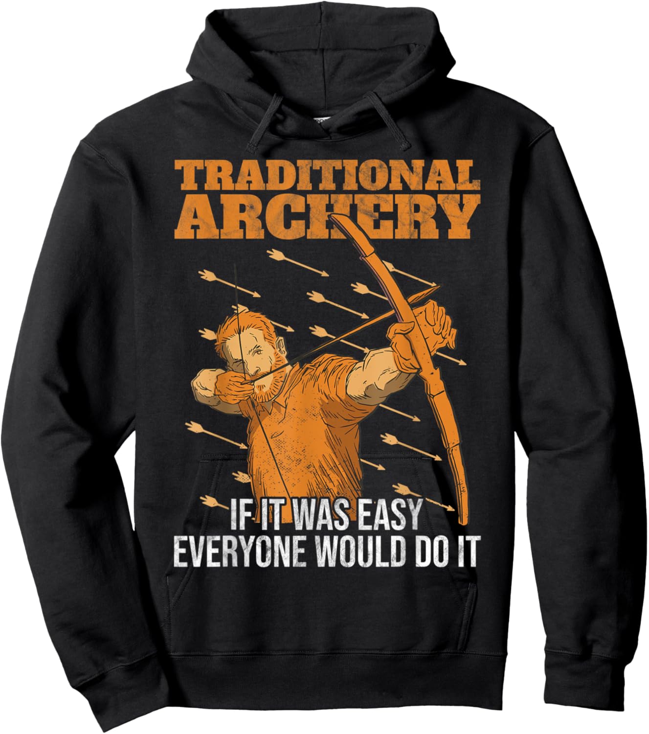 Traditional Archery If It Was Easy Archer Archery Hoodie - Hoodie | Black
