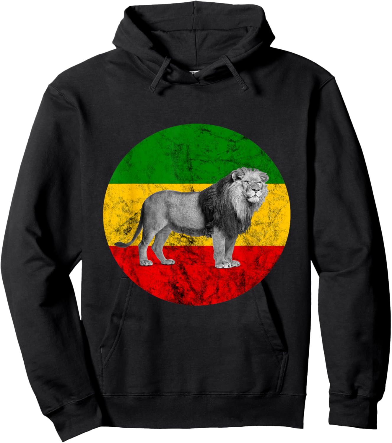 Rasta Reggae Lion Of Judah Rastafarian Lover Jamaican Pride Hoodie - Hoodie | Black