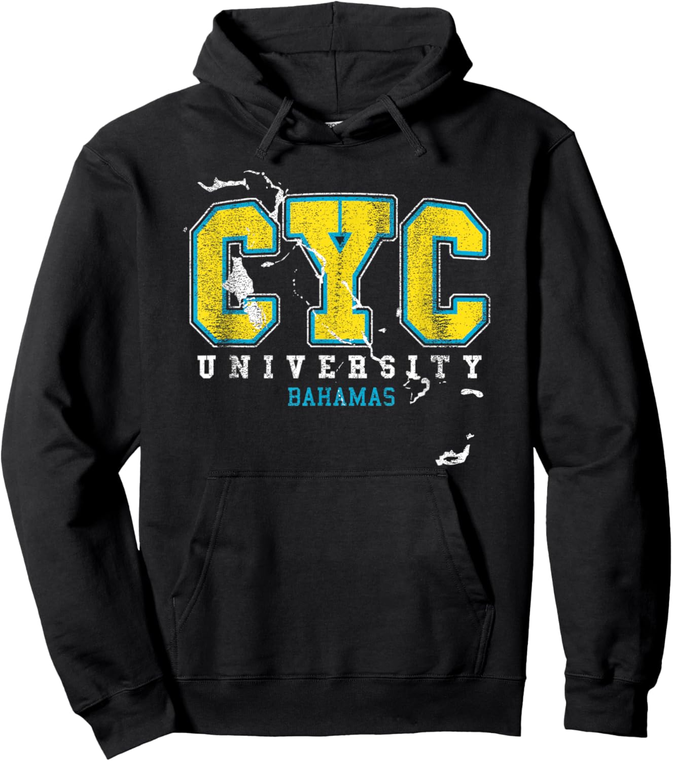 Bahamian Funny Nassau Bahamas Flag Souvenir Travel Vacation Hoodie - Hoodie | Black