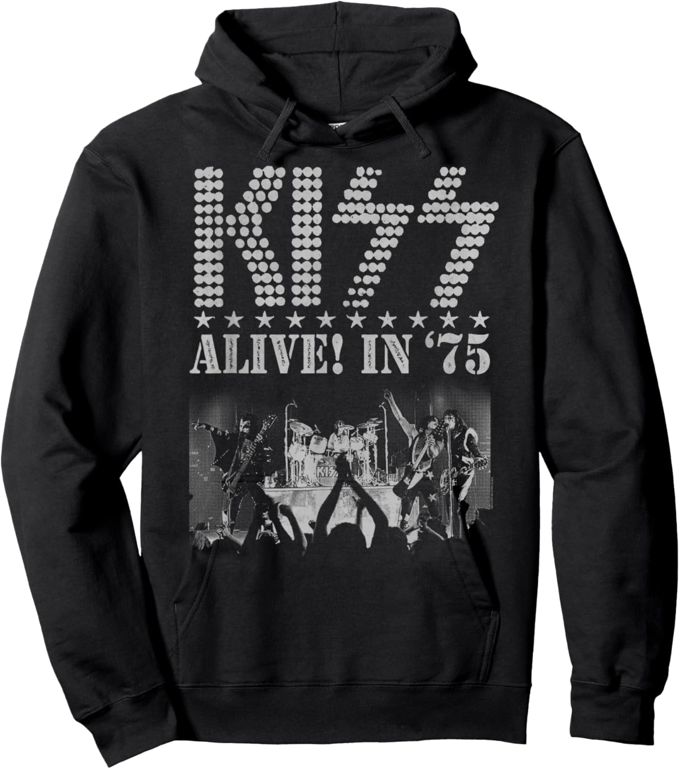 KISS - Alive in 1975 Tour Hoodie - Hoodie | Black