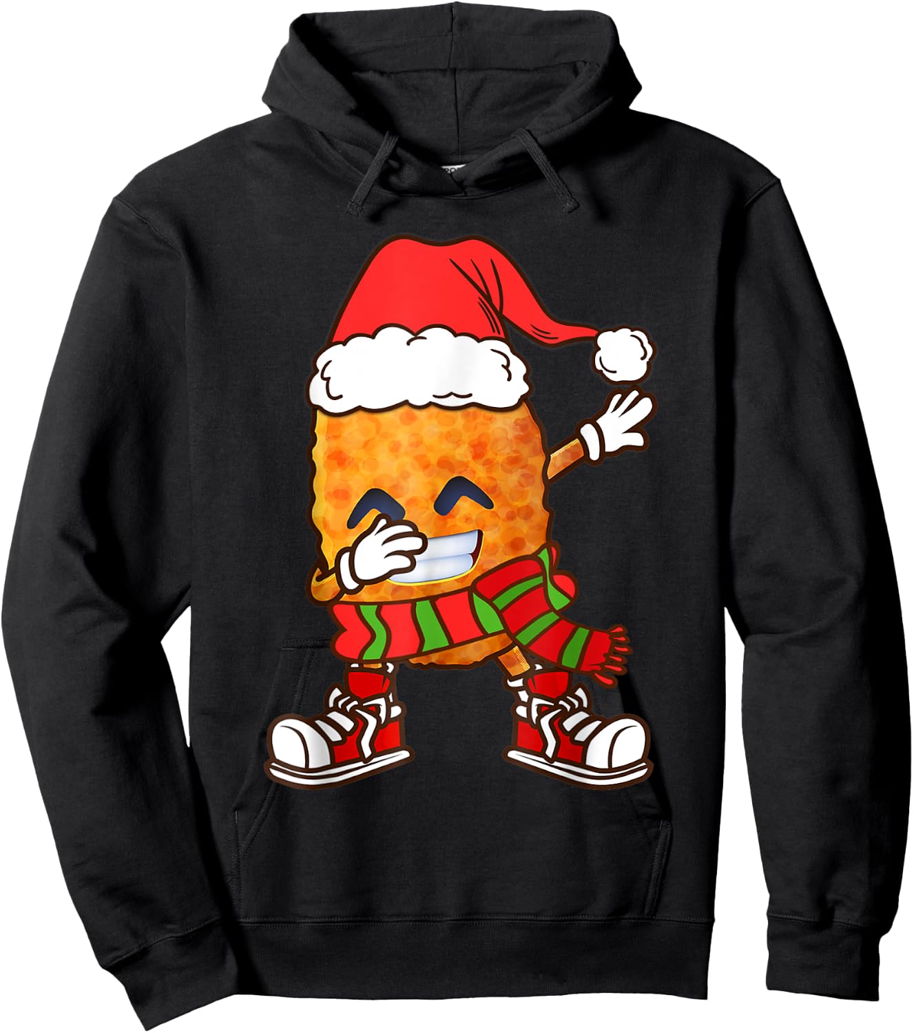 Dabbing Chicken Nuggets Christmas Kids Boys Men Dab Xmas Hoodie - Hoodie | Black
