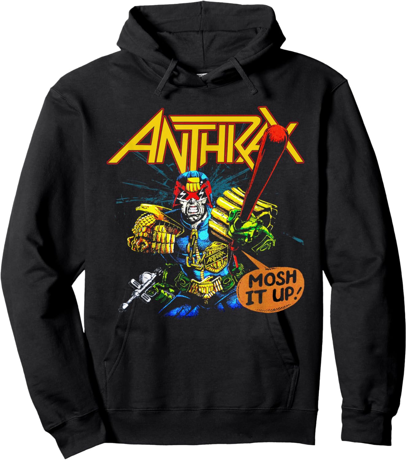 Anthrax - I Am The Law Mosh Small Hoodie - Hoodie | Black