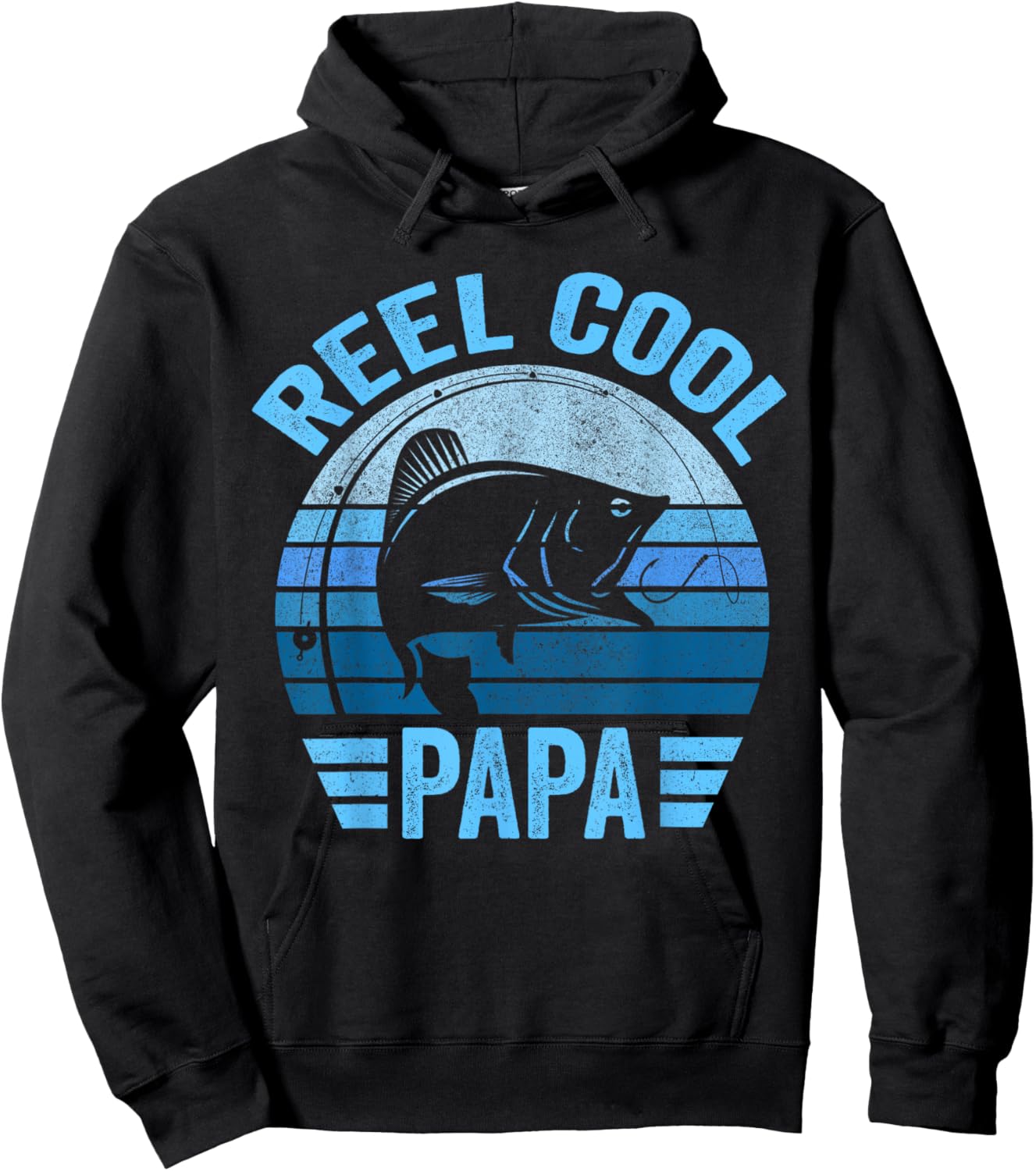 Reel Cool Papa Shirt Papa Fishing Reel Cool Papa Hoodie - Hoodie | Black