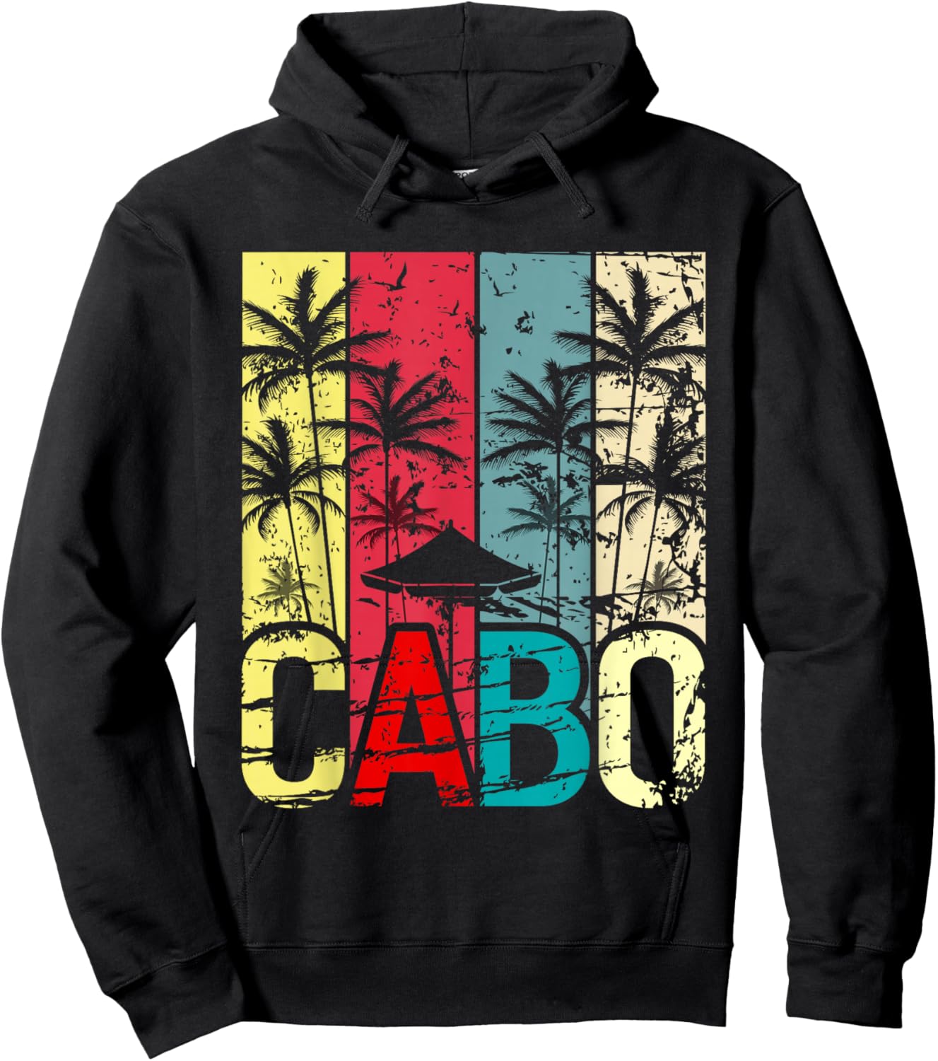 Retro Cabo San Lucas Cabo Mexico Souvenirs Hoodie - Hoodie | Black