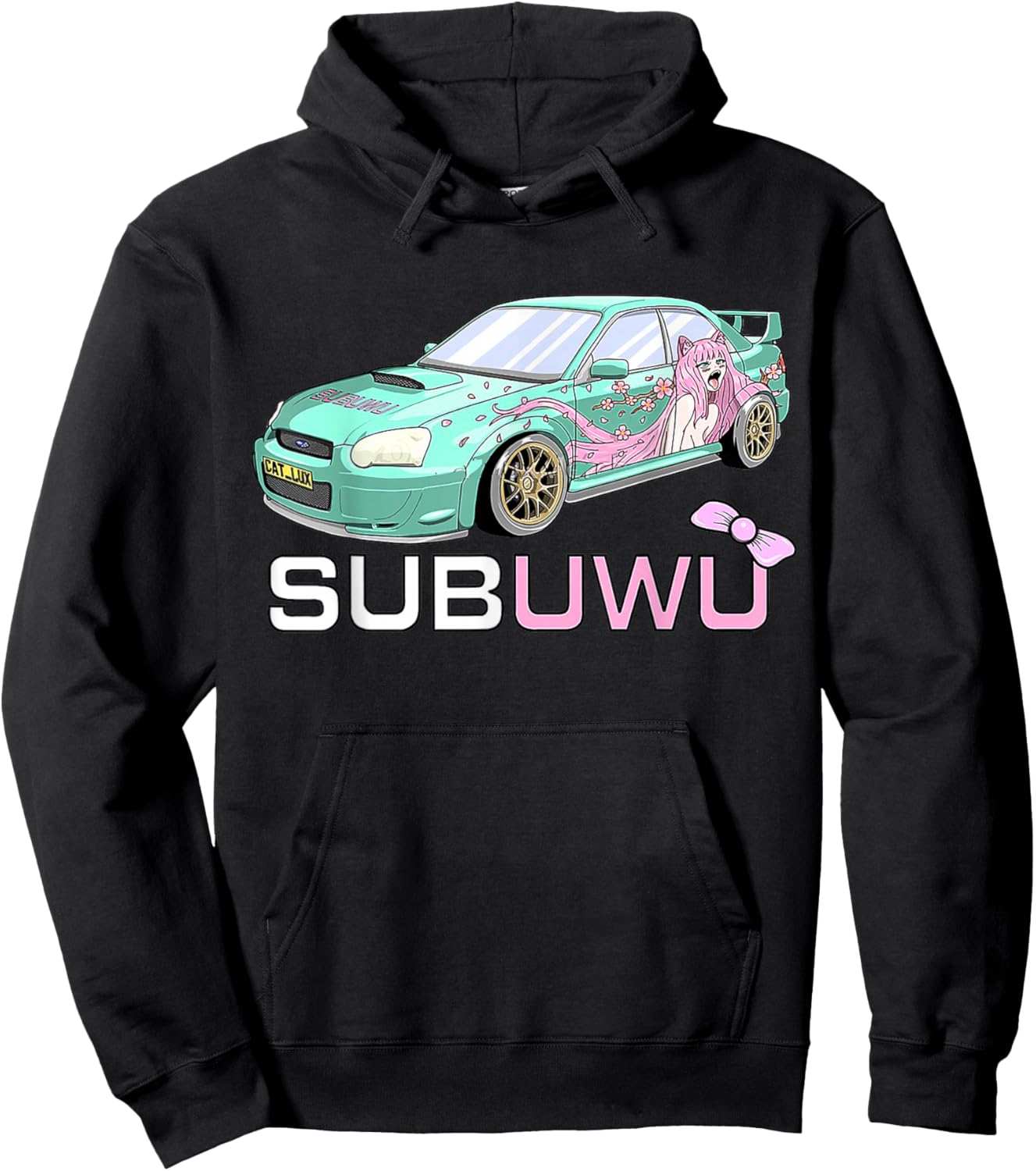 SubUwU Anime Lover Cute Otaku Fan Gift Hoodie - Hoodie | Black